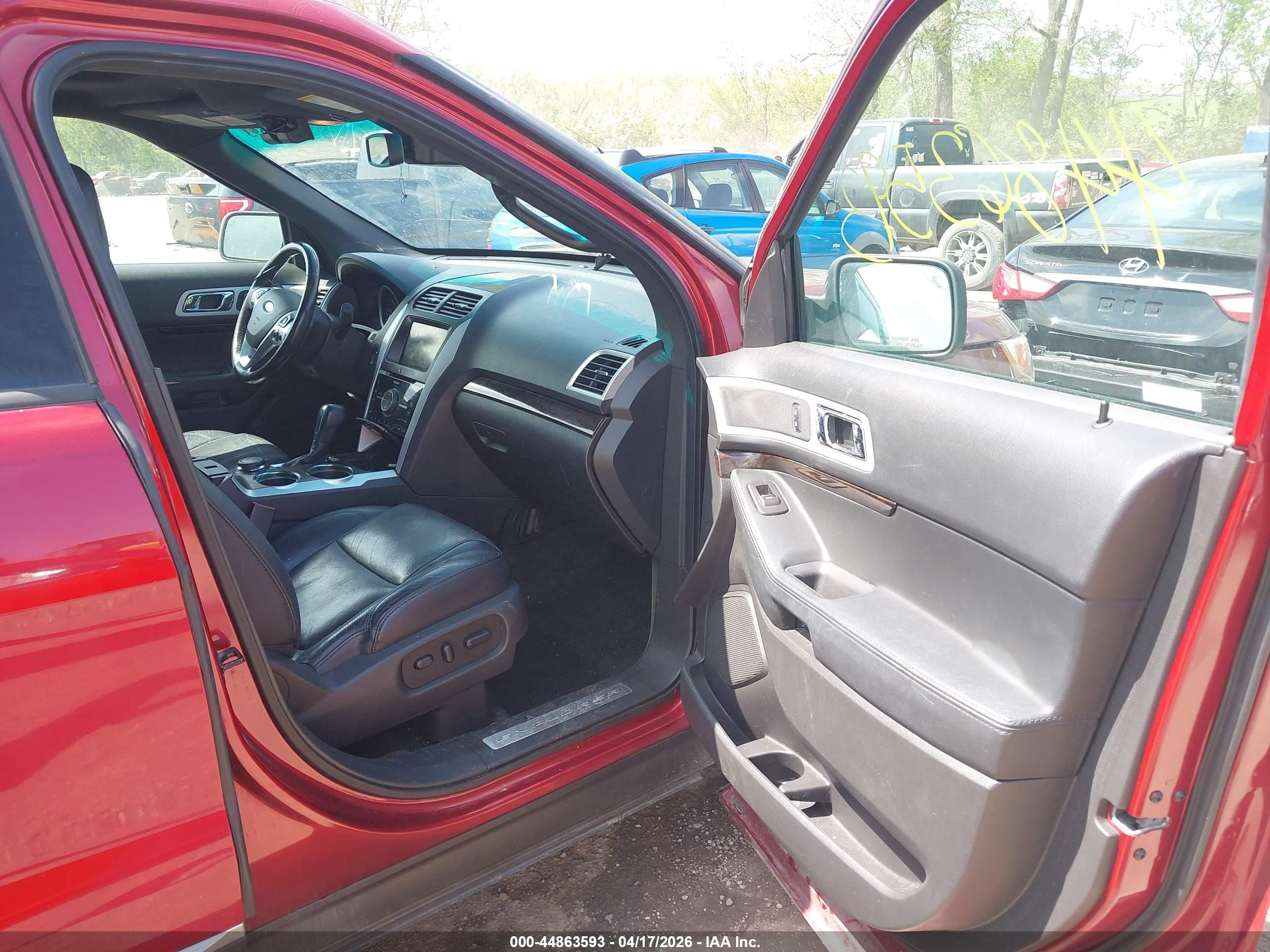 2013 Ford Explorer Limited Red vin: 1FM5K8F89DGC59400