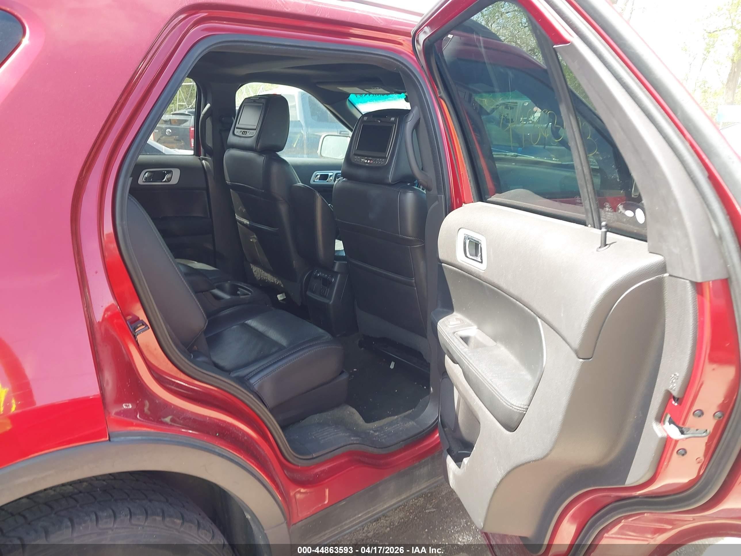 2013 Ford Explorer Limited Red vin: 1FM5K8F89DGC59400