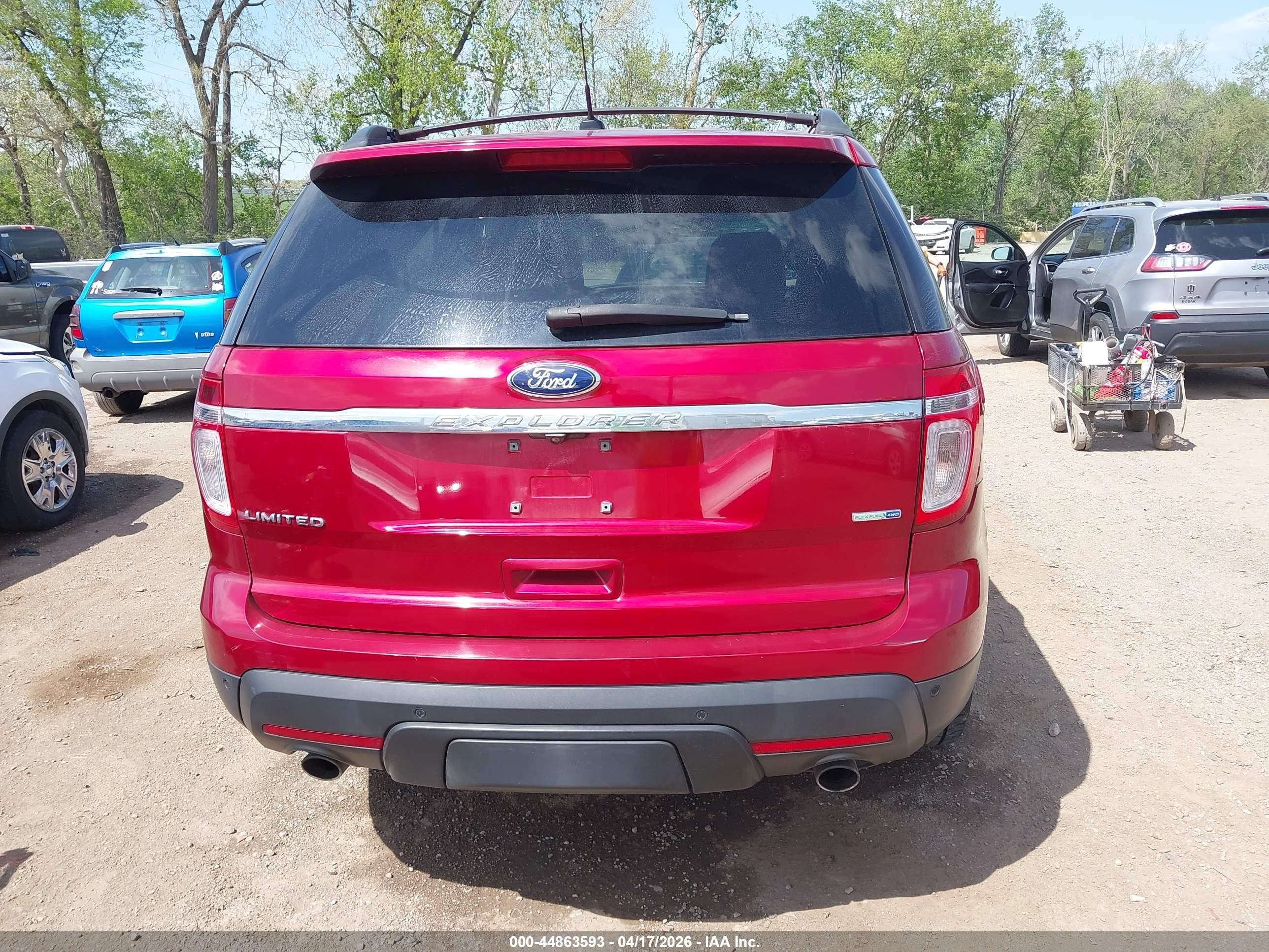 2013 Ford Explorer Limited Red vin: 1FM5K8F89DGC59400