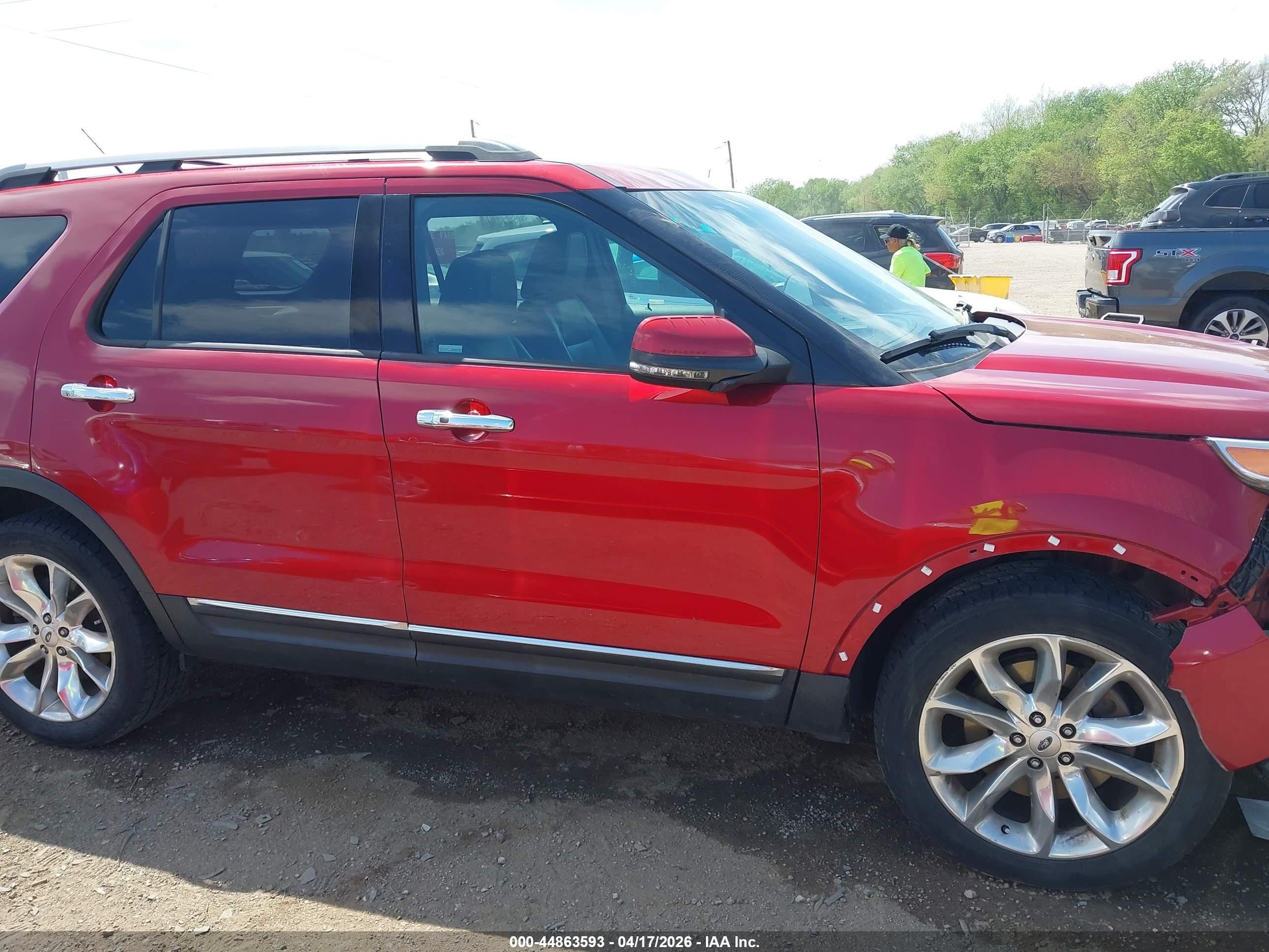 2013 Ford Explorer Limited Red vin: 1FM5K8F89DGC59400