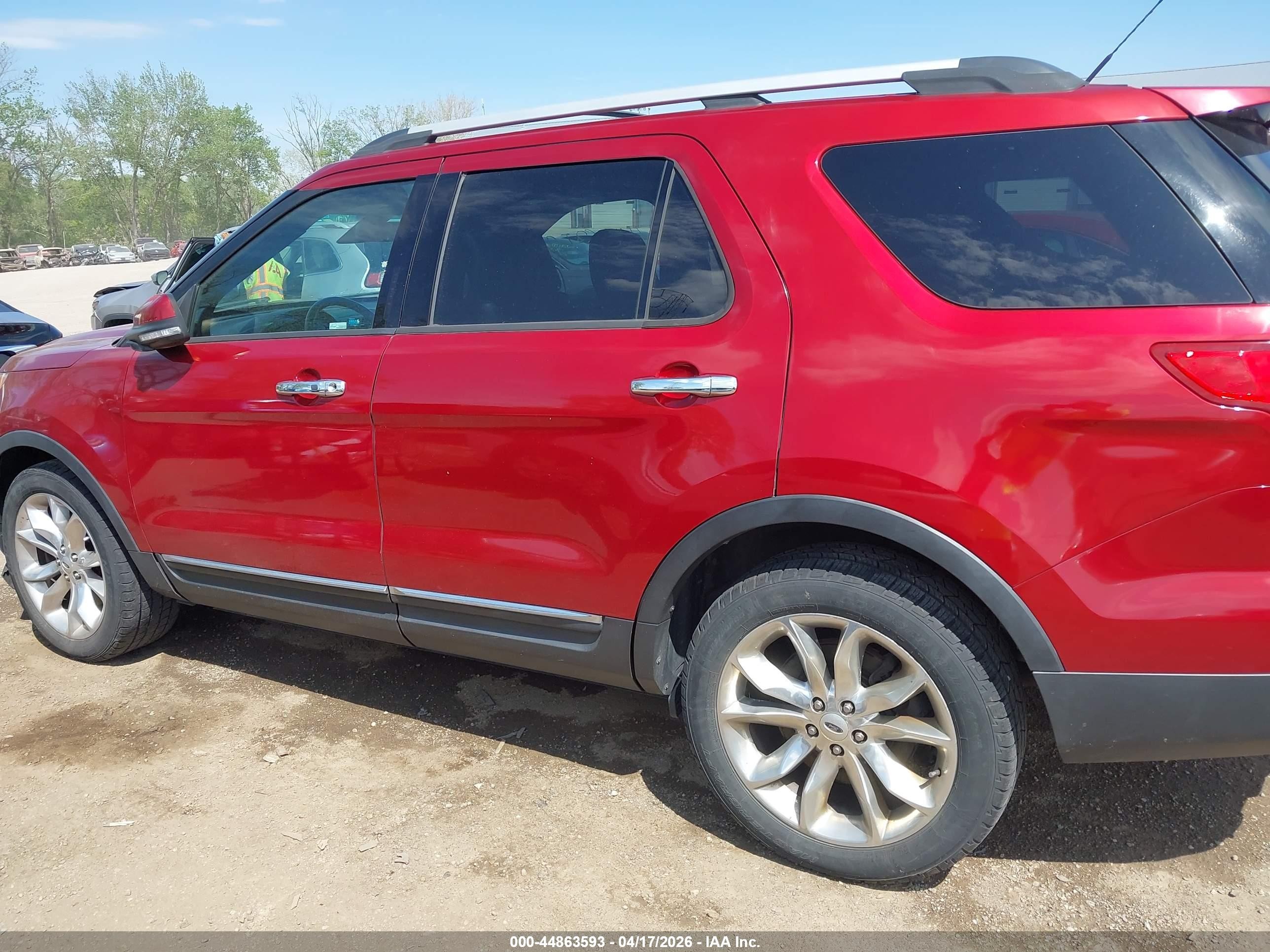 2013 Ford Explorer Limited Red vin: 1FM5K8F89DGC59400