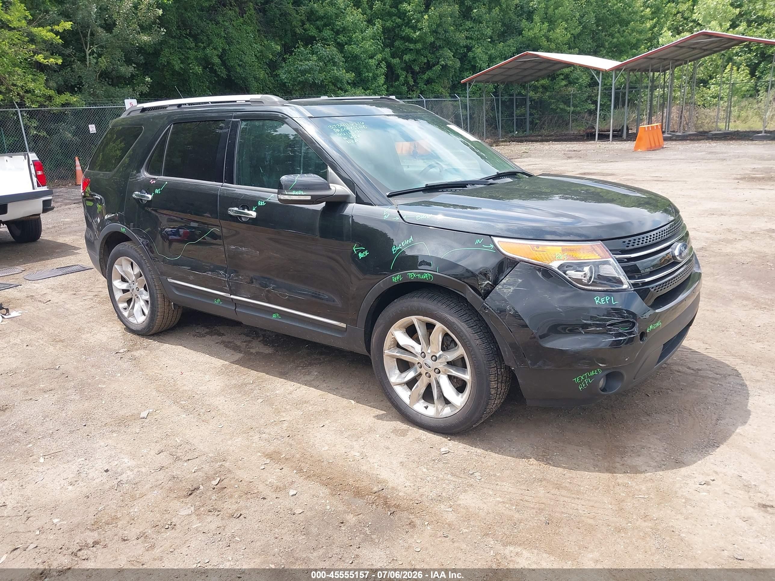 2014 Ford Explorer Limited Black vin: 1FM5K8F89EGA52426