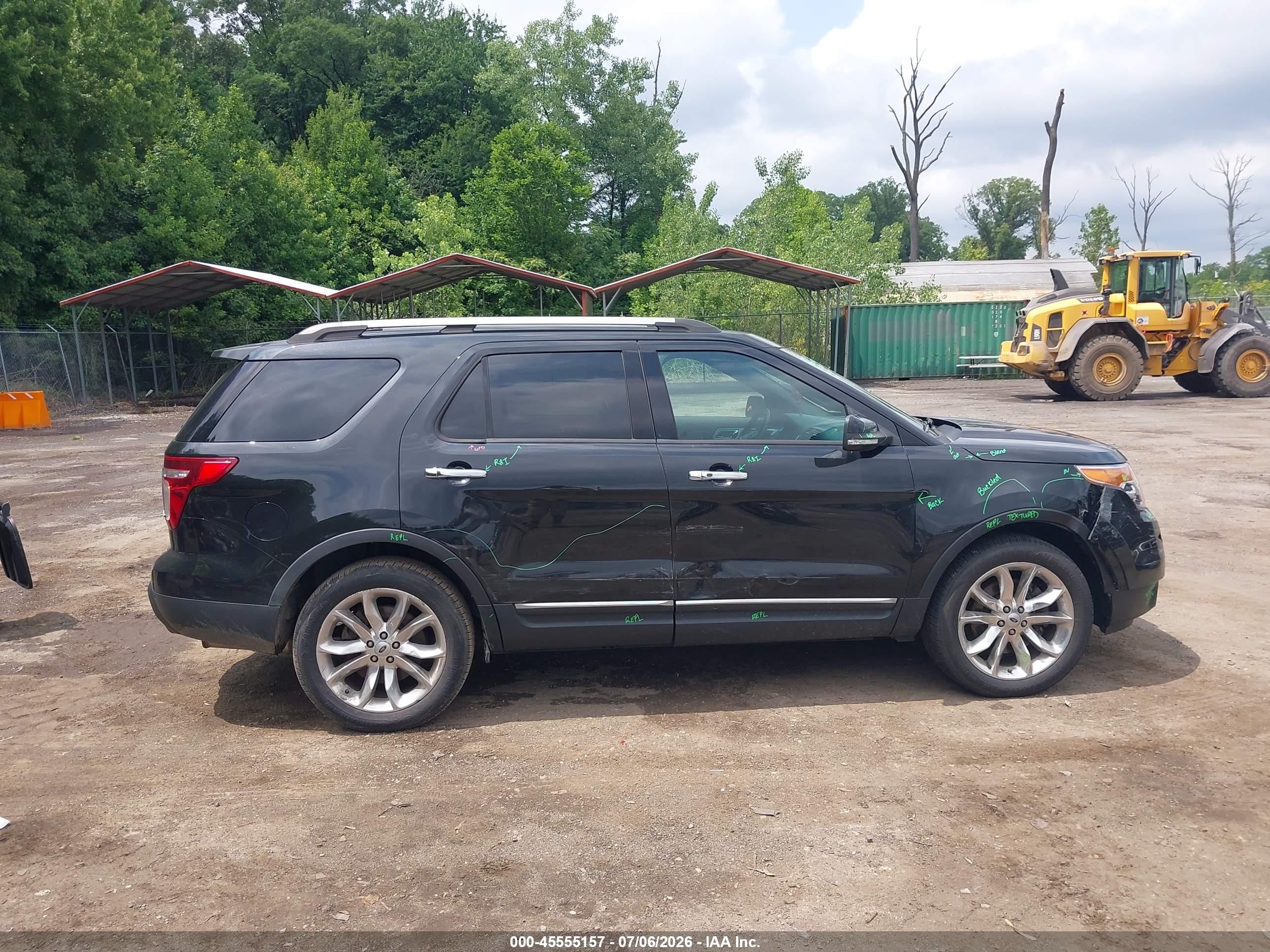 2014 Ford Explorer Limited Black vin: 1FM5K8F89EGA52426