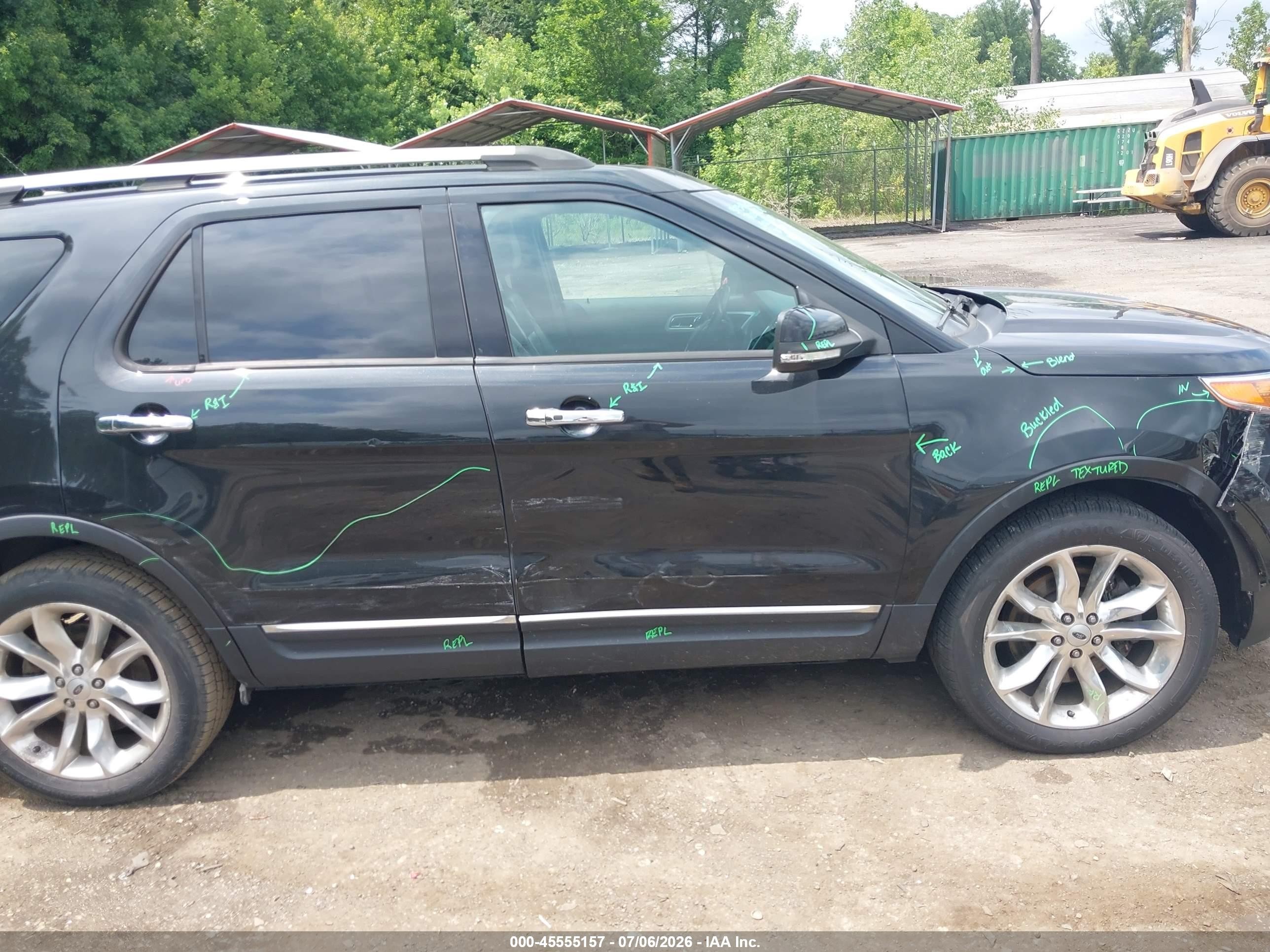 2014 Ford Explorer Limited Black vin: 1FM5K8F89EGA52426