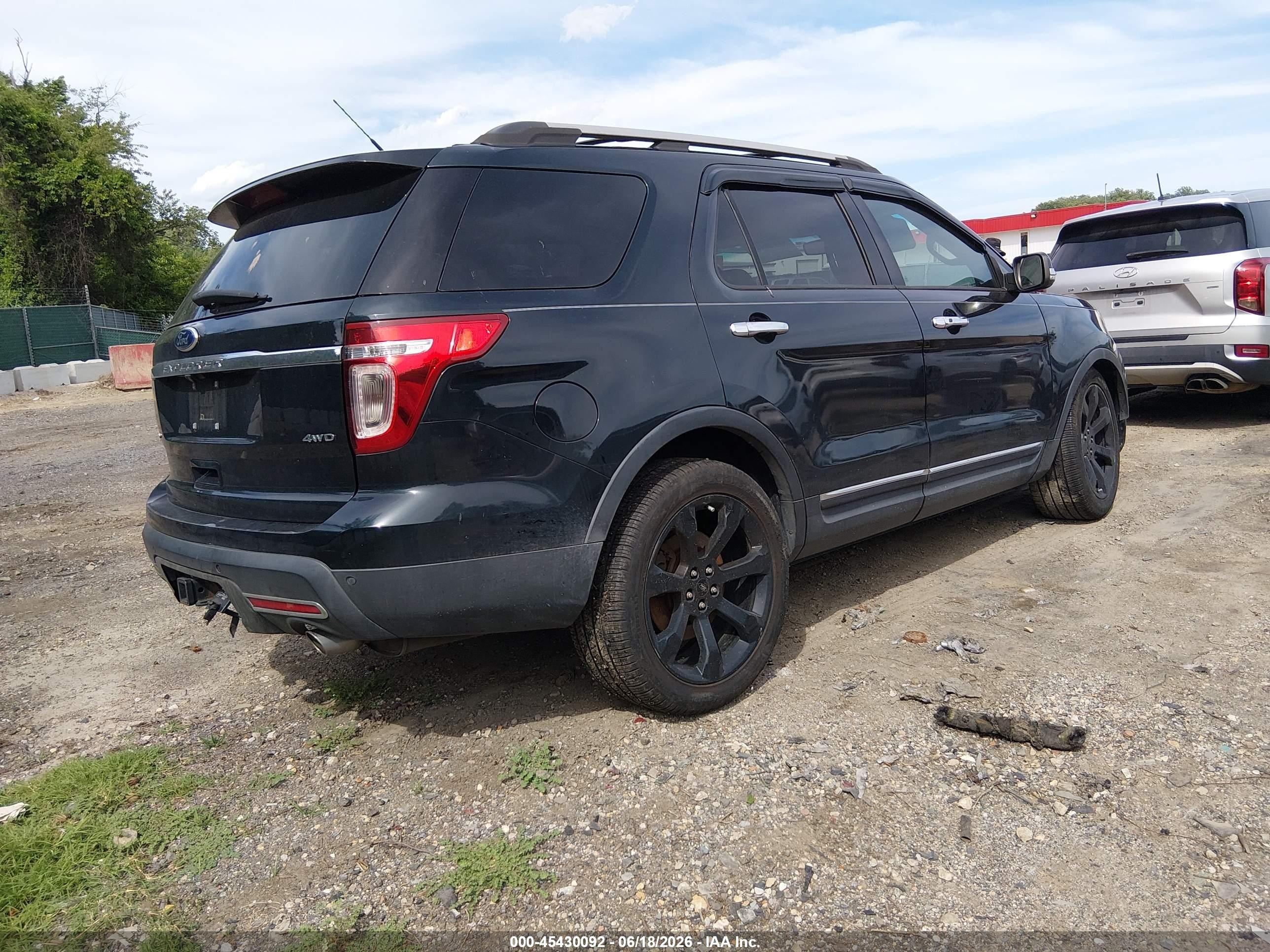 2014 Ford Explorer Limited Black vin: 1FM5K8F89EGC05628