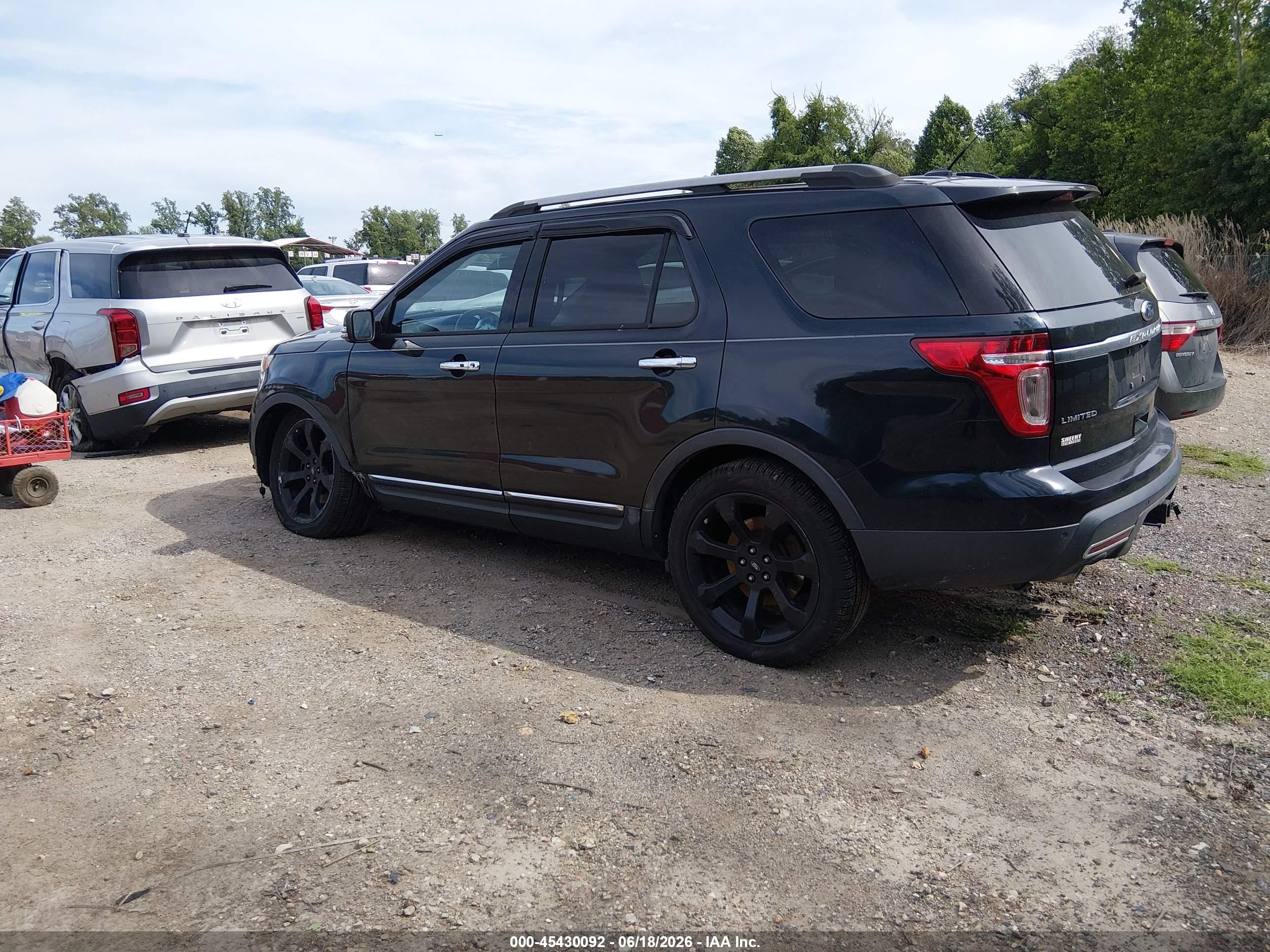 2014 Ford Explorer Limited Black vin: 1FM5K8F89EGC05628