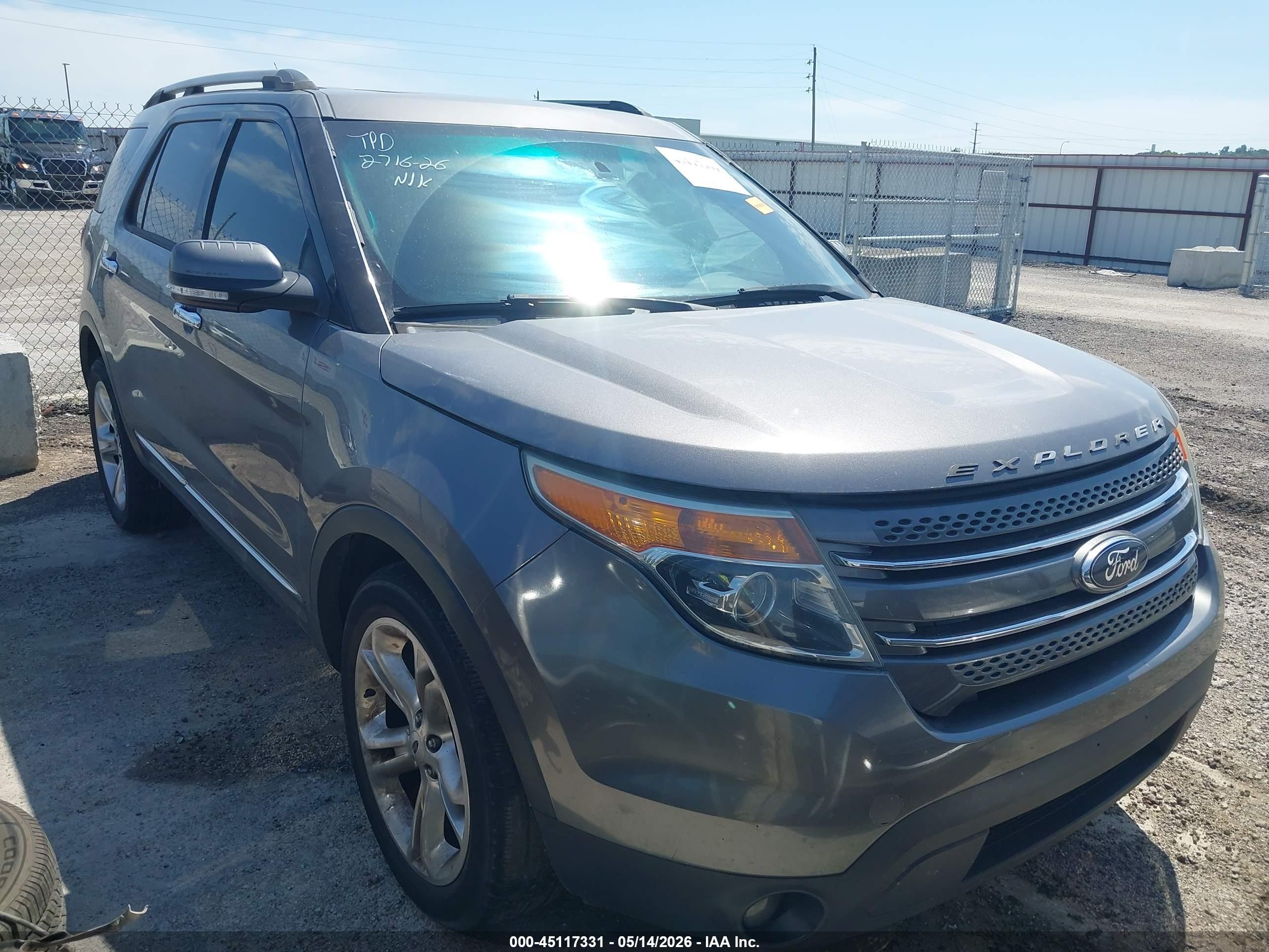 2014 Ford Explorer Limited Gray vin: 1FM5K8F89EGC13583