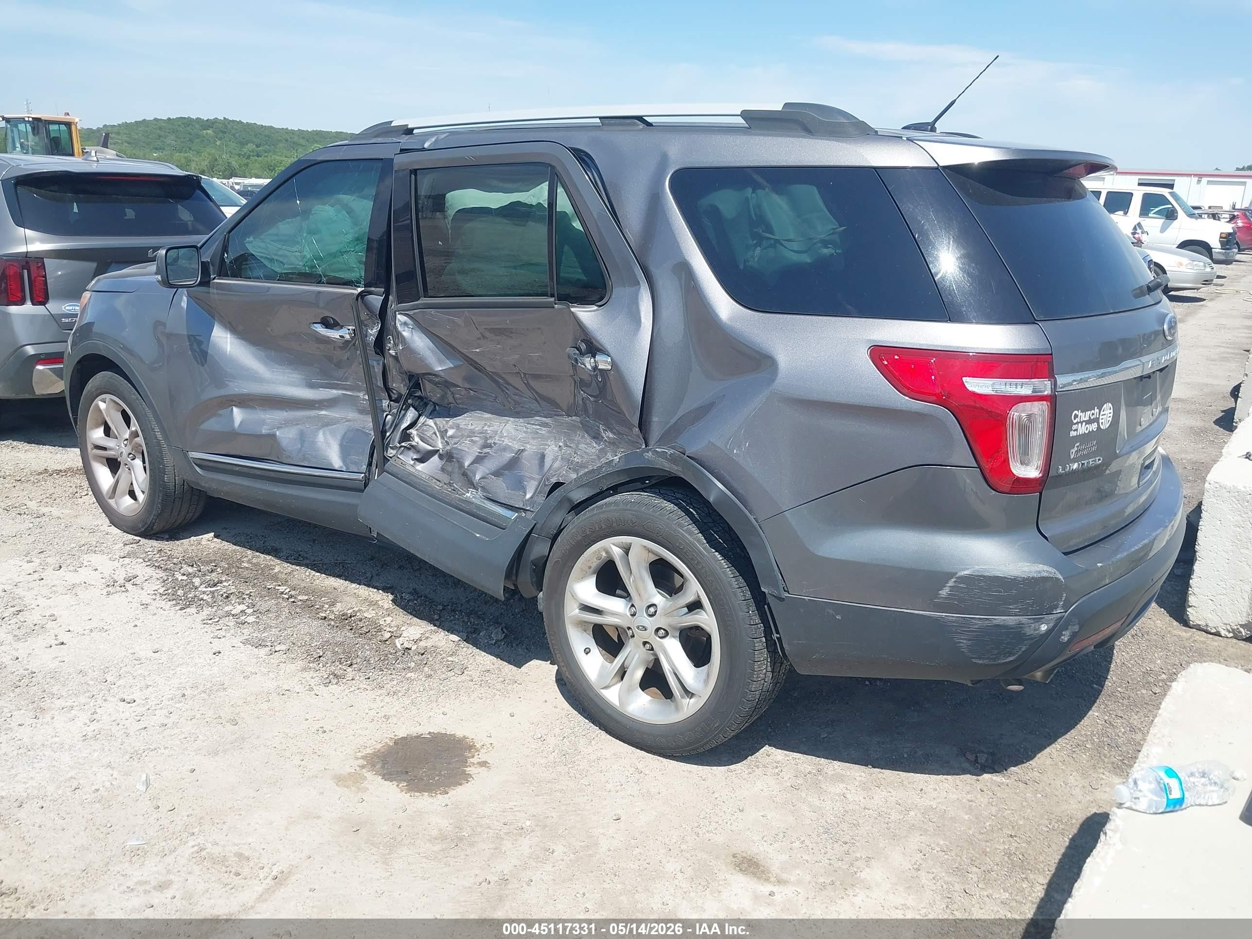 2014 Ford Explorer Limited Gray vin: 1FM5K8F89EGC13583