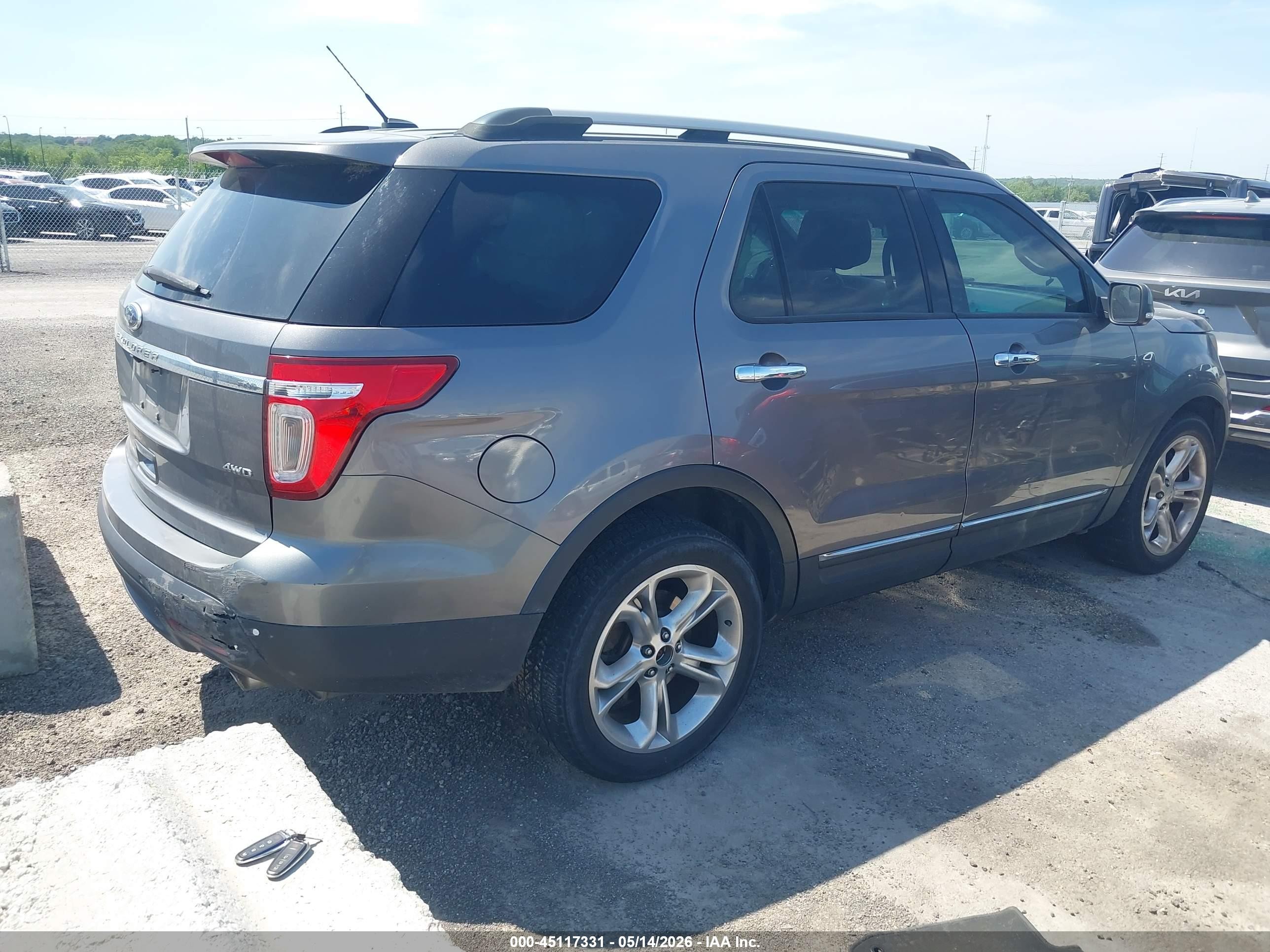 2014 Ford Explorer Limited Gray vin: 1FM5K8F89EGC13583