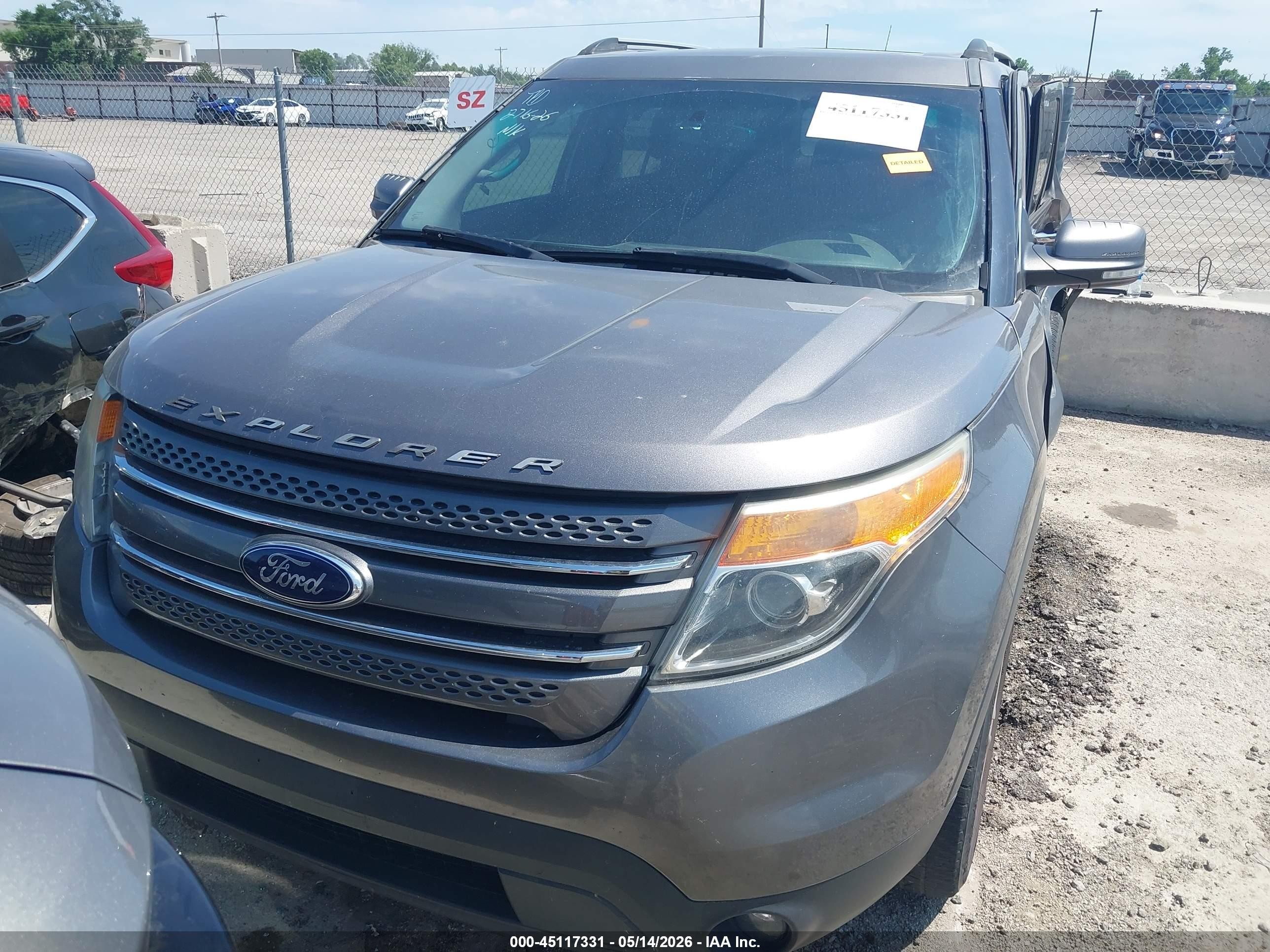2014 Ford Explorer Limited Gray vin: 1FM5K8F89EGC13583