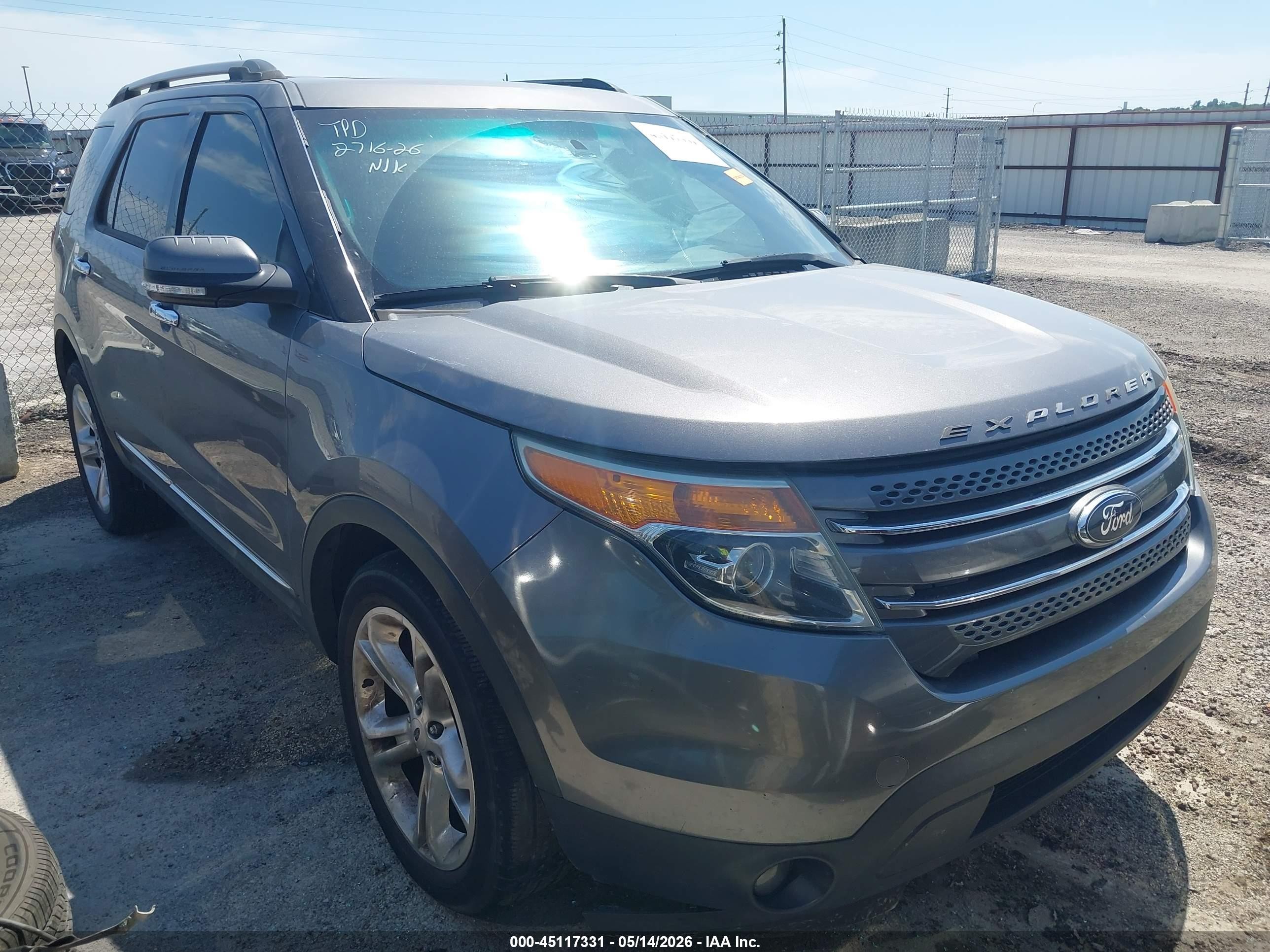 2014 Ford Explorer Limited Gray vin: 1FM5K8F89EGC13583