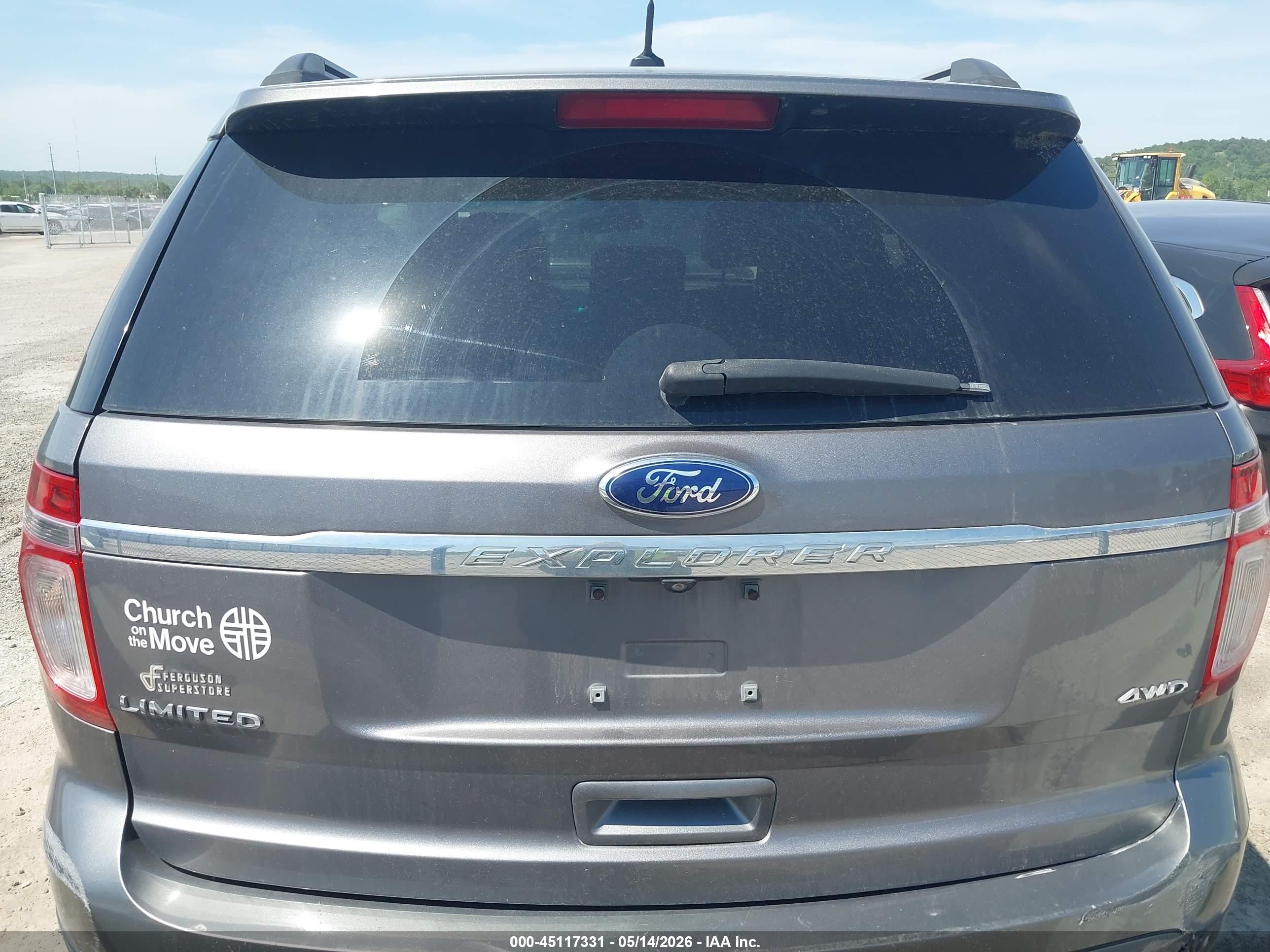 2014 Ford Explorer Limited Gray vin: 1FM5K8F89EGC13583