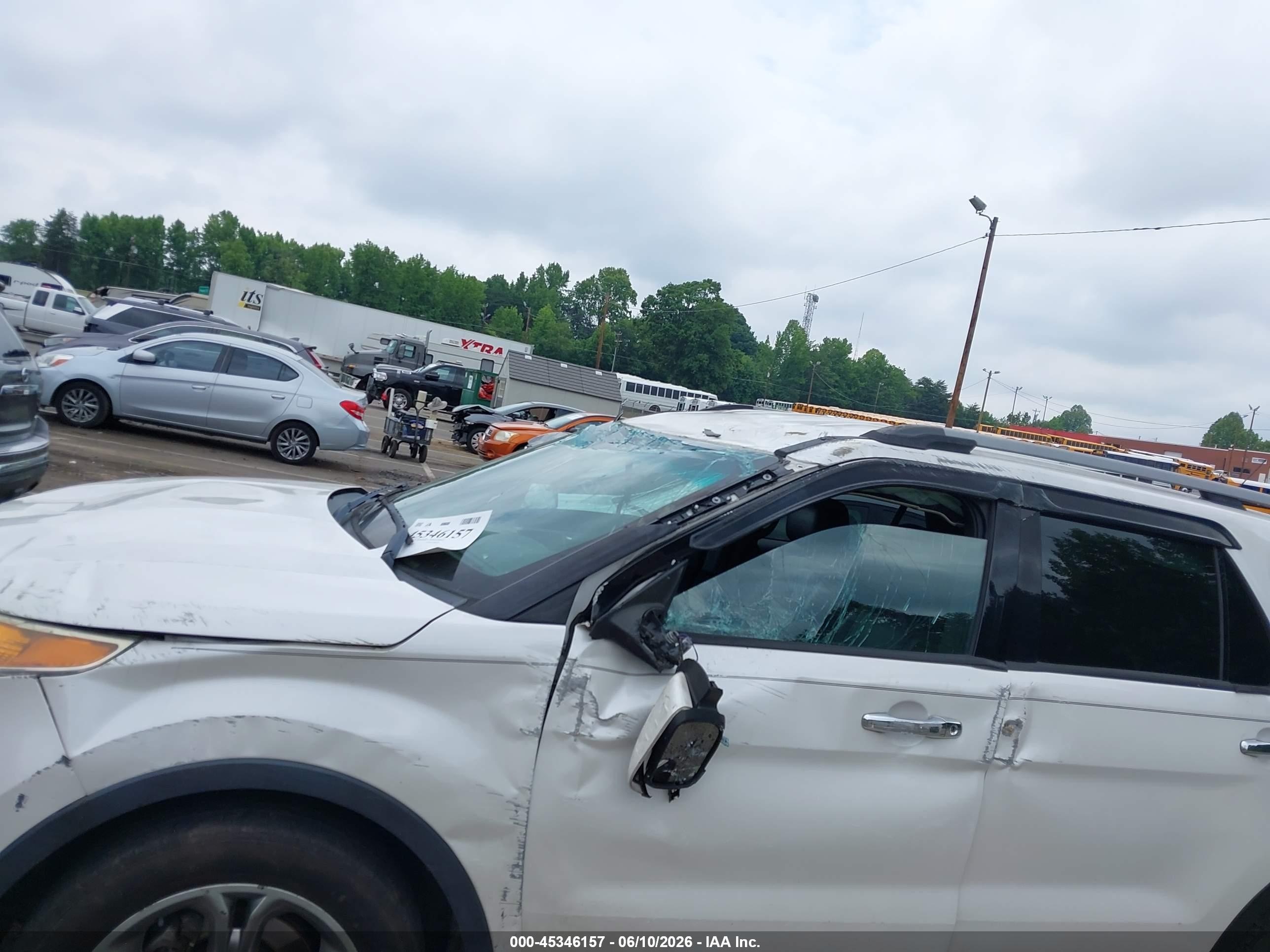 2014 Ford Explorer Limited White vin: 1FM5K8F89EGC51847