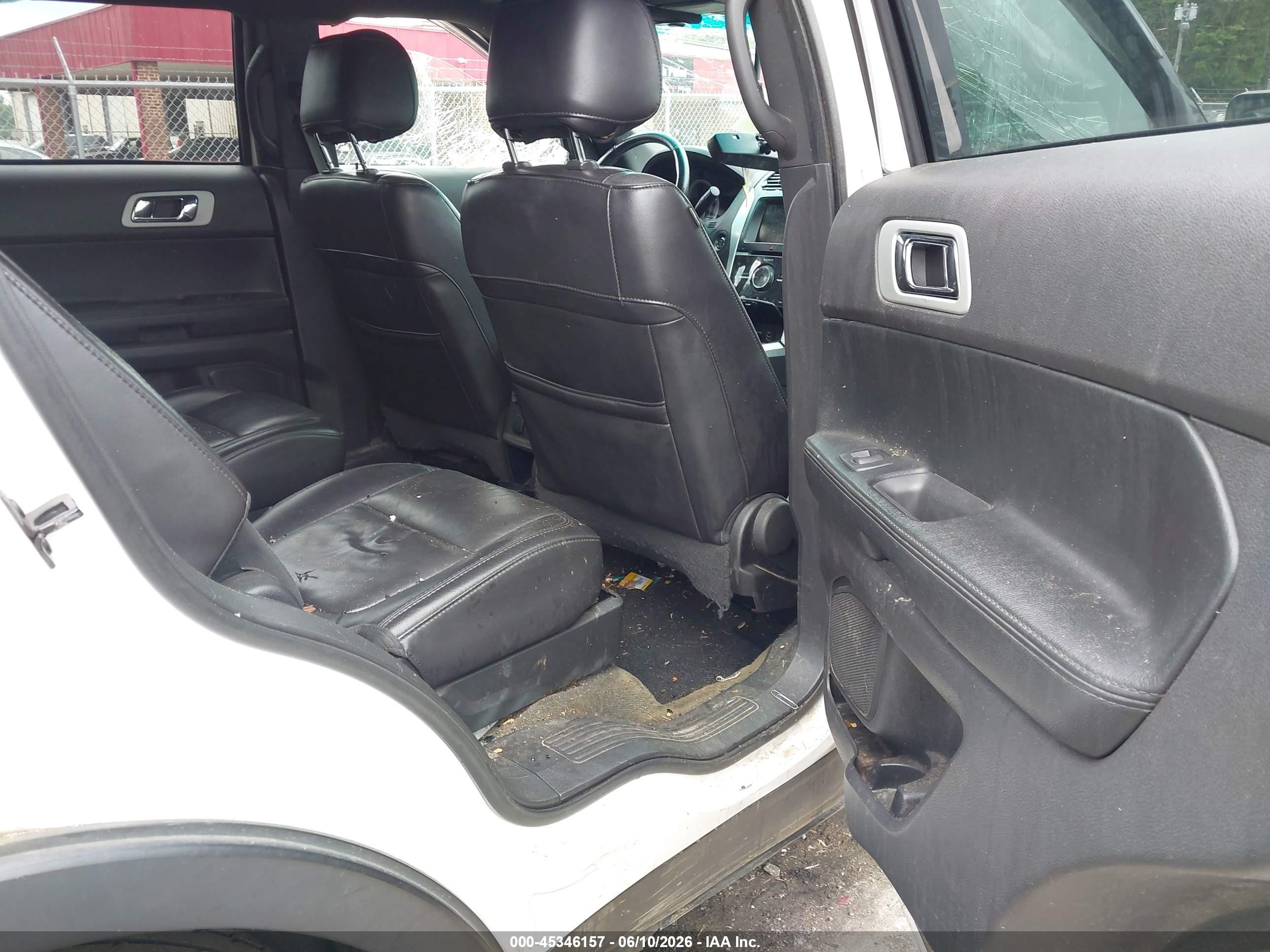2014 Ford Explorer Limited White vin: 1FM5K8F89EGC51847