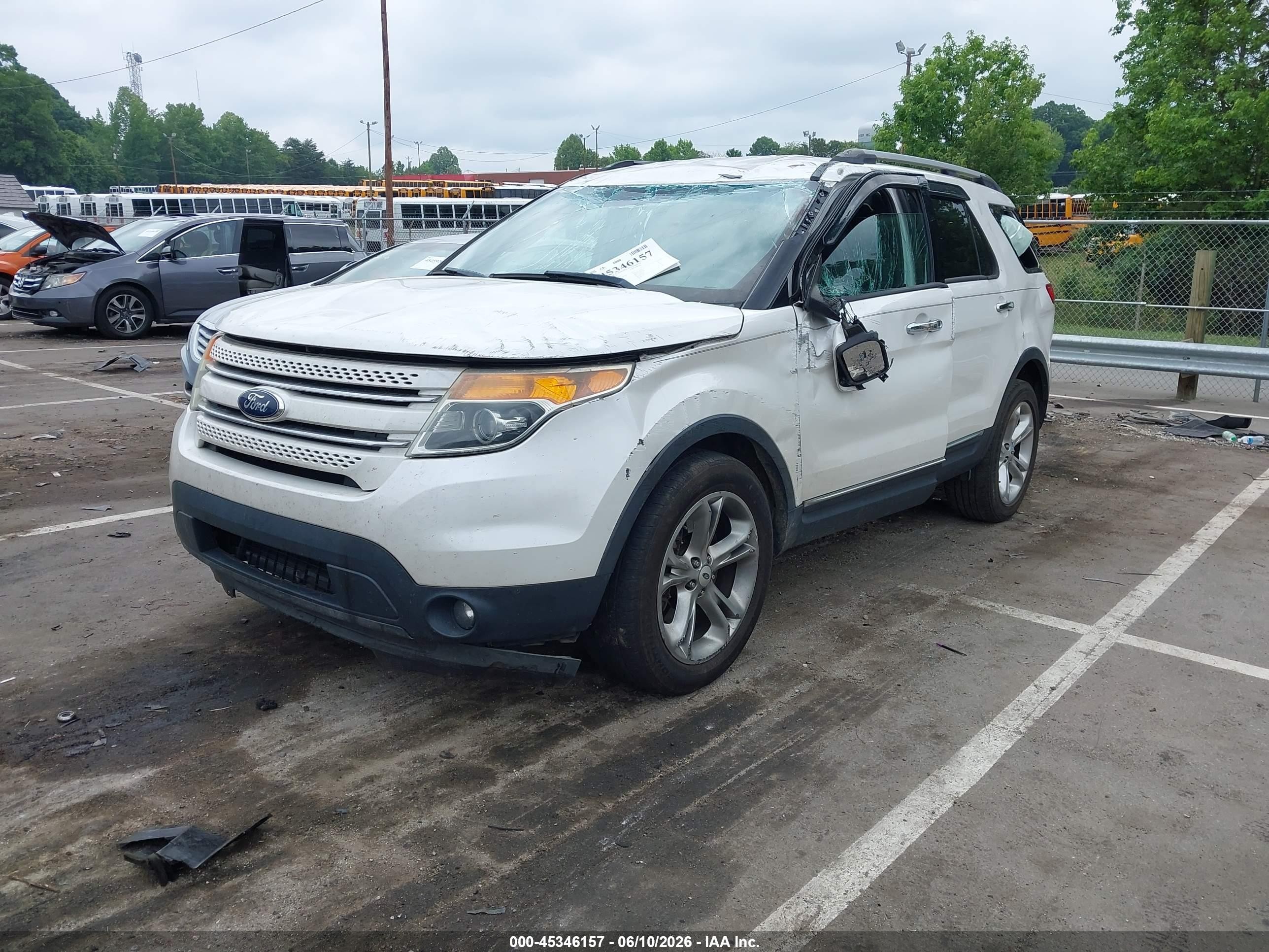 2014 Ford Explorer Limited White vin: 1FM5K8F89EGC51847