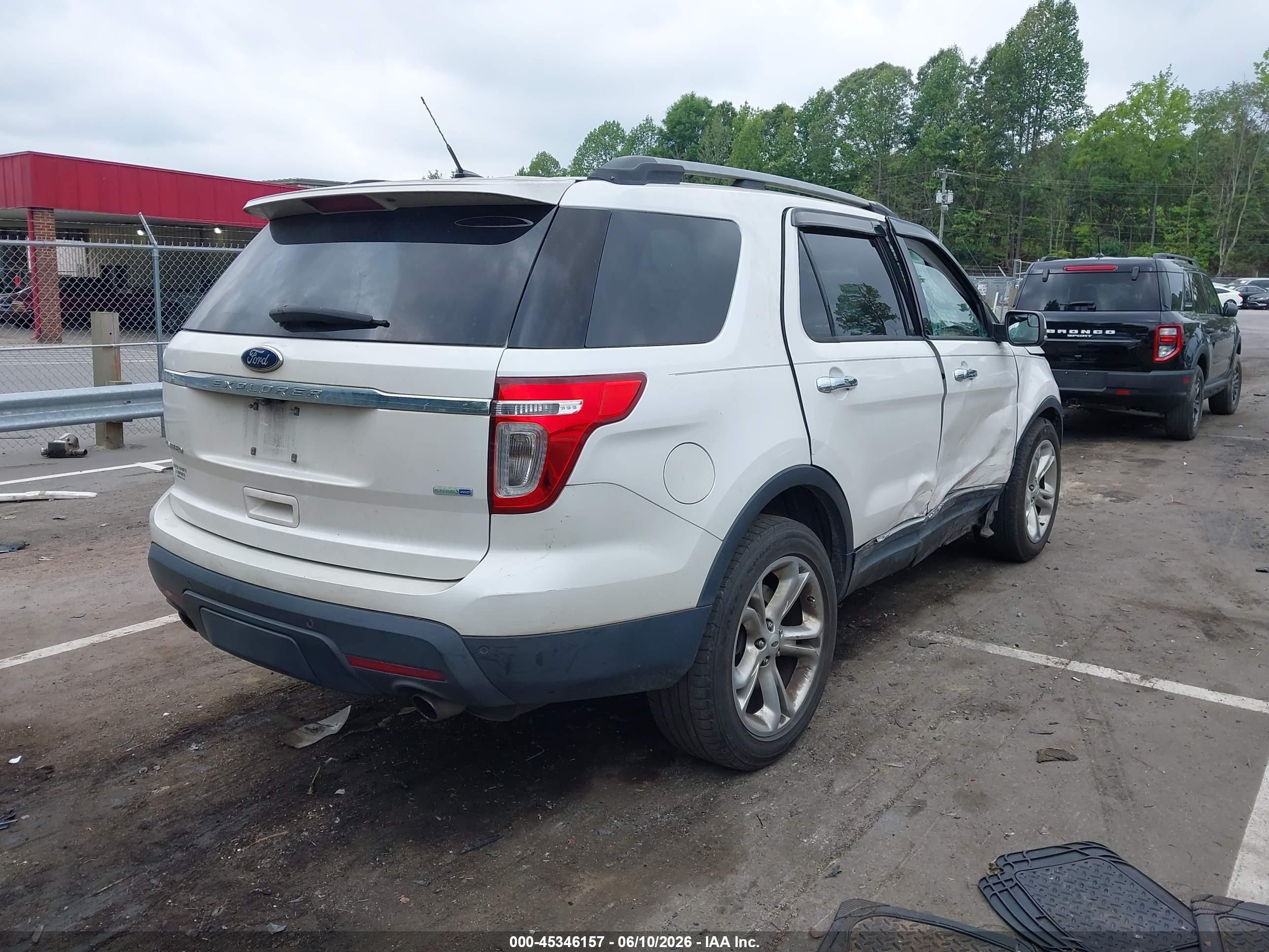 2014 Ford Explorer Limited White vin: 1FM5K8F89EGC51847