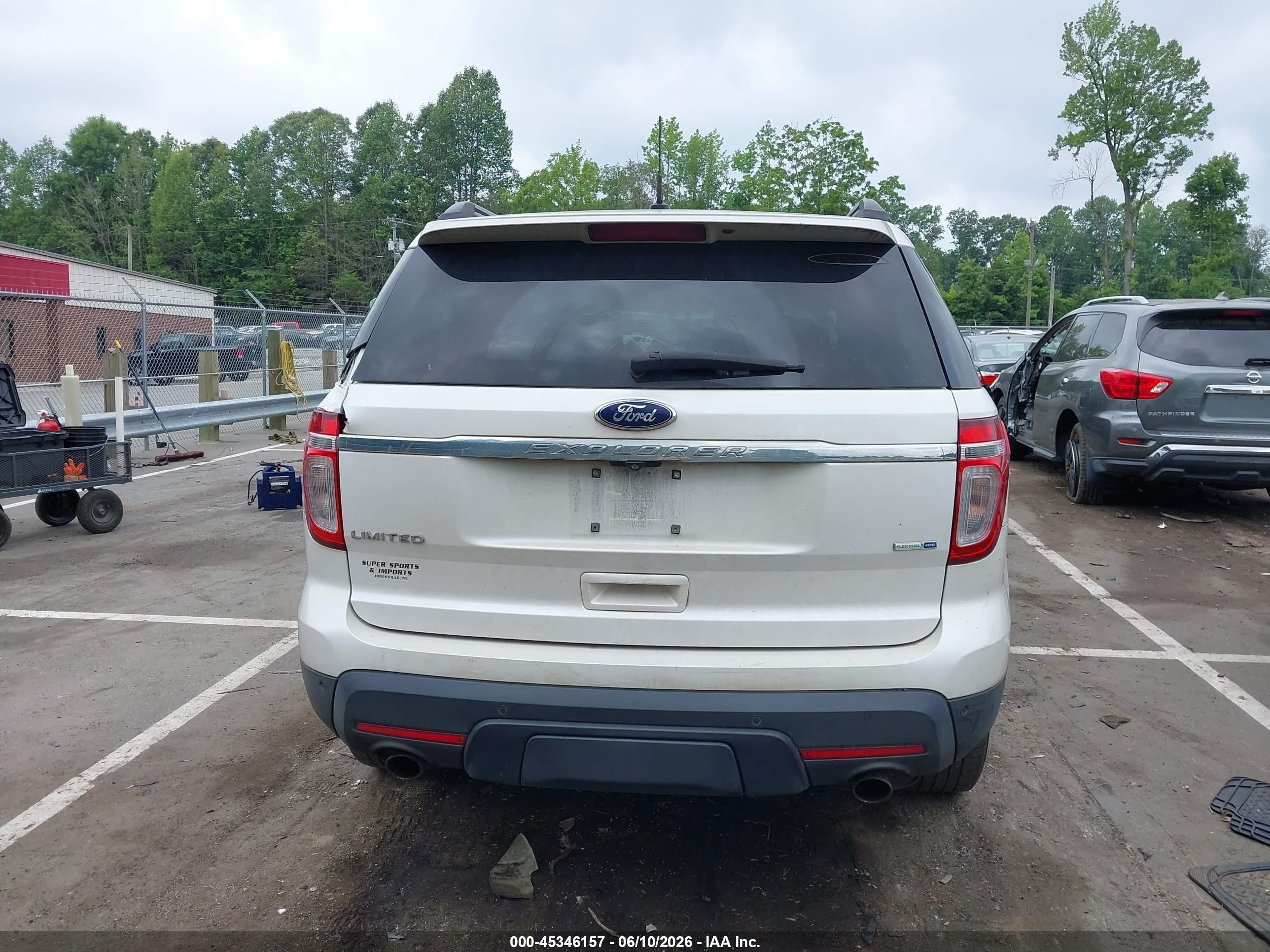 2014 Ford Explorer Limited White vin: 1FM5K8F89EGC51847