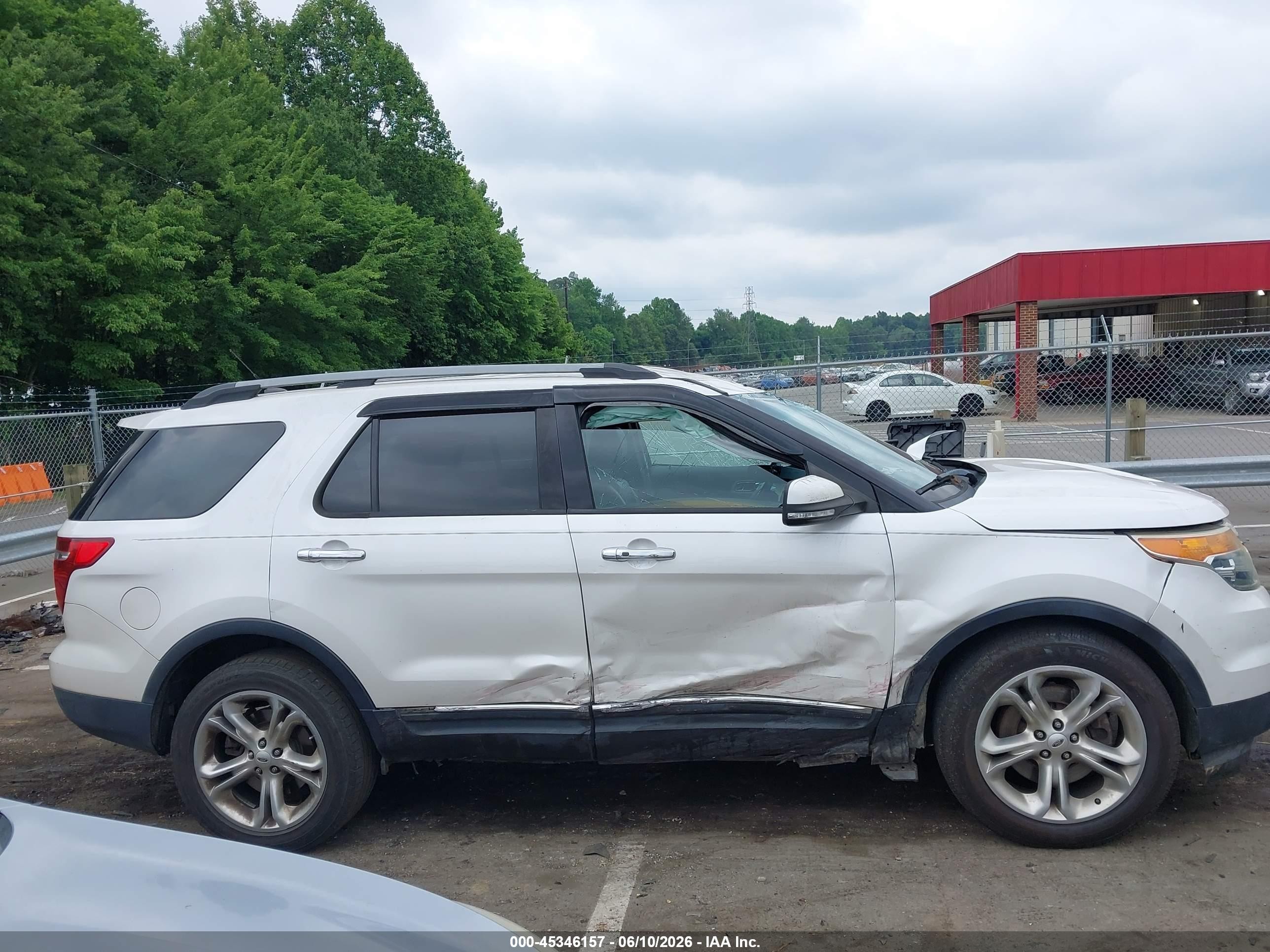 2014 Ford Explorer Limited White vin: 1FM5K8F89EGC51847