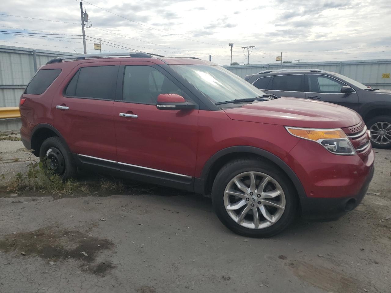 2014 Ford Explorer Limited Красный vin: 1FM5K8F89EGC62301