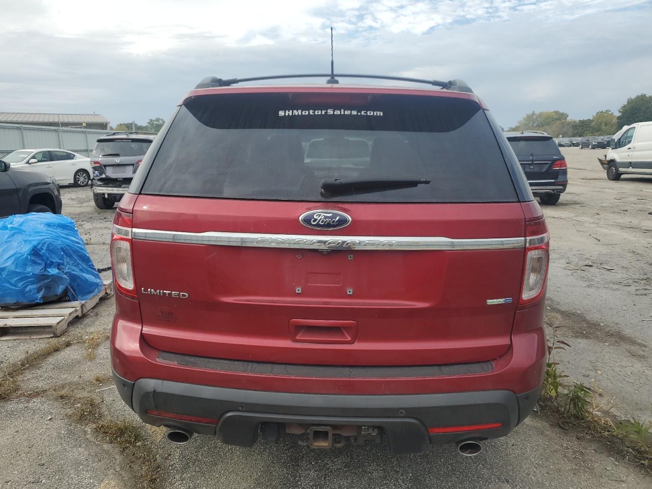 2014 Ford Explorer Limited Красный vin: 1FM5K8F89EGC62301