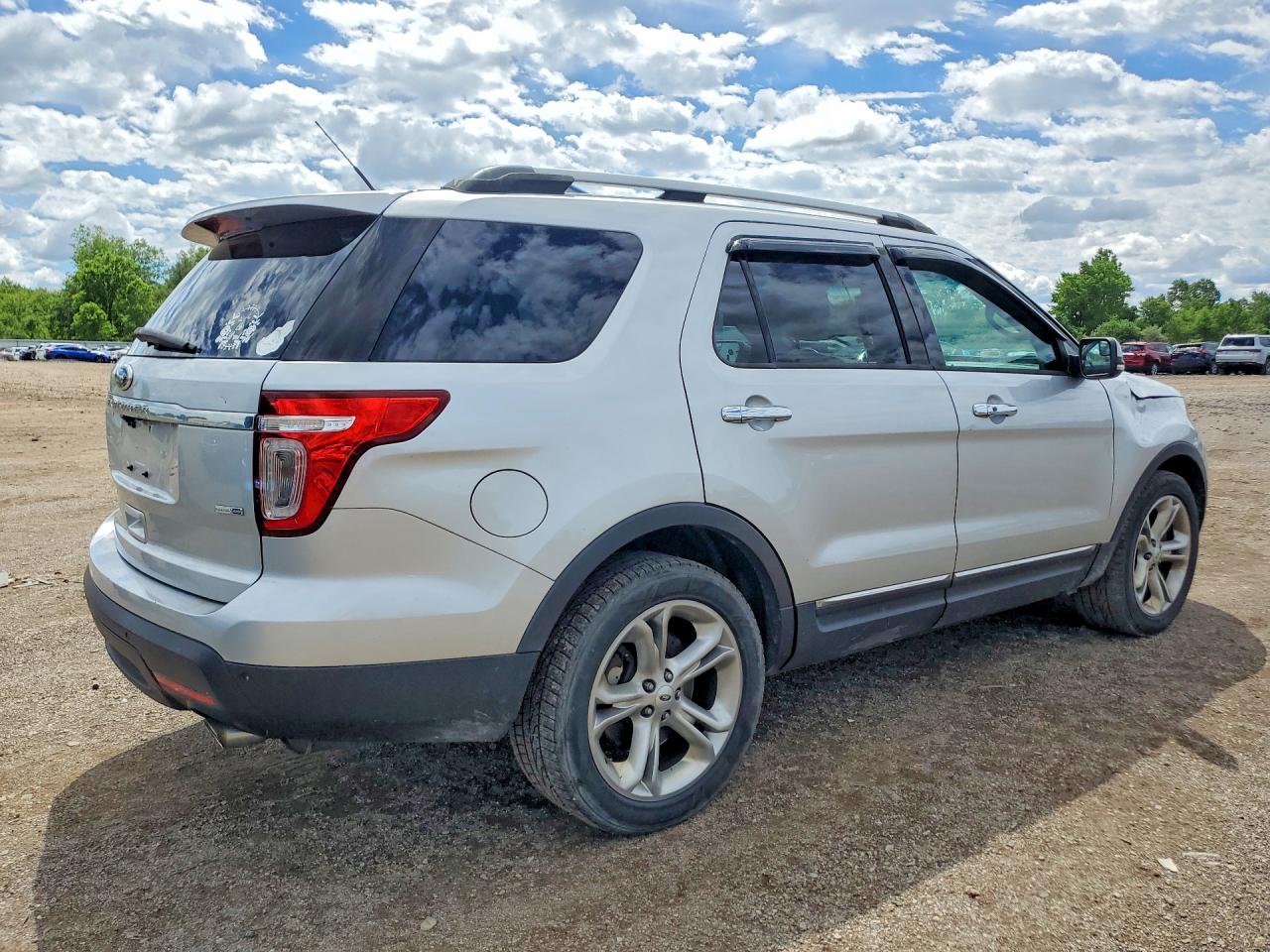 2015 Ford Explorer Limited Silver vin: 1FM5K8F89FGB97547