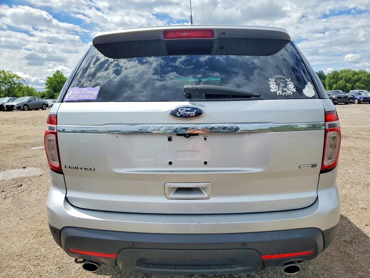 2015 Ford Explorer Limited Silver vin: 1FM5K8F89FGB97547