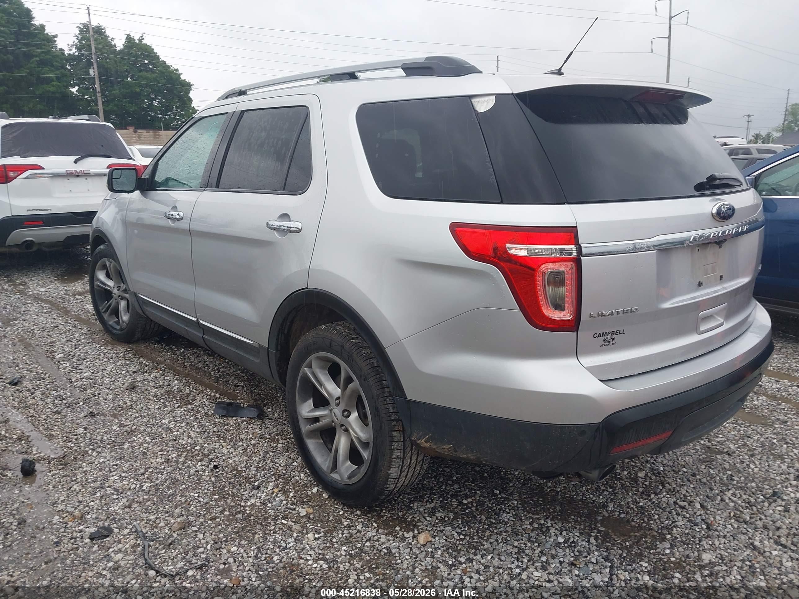 2013 Ford Explorer Limited Silver vin: 1FM5K8F8XDGA05484