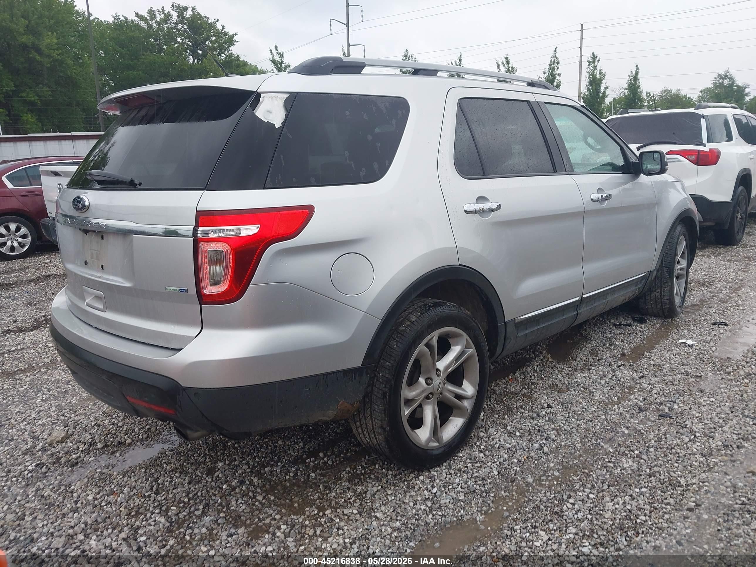 2013 Ford Explorer Limited Silver vin: 1FM5K8F8XDGA05484