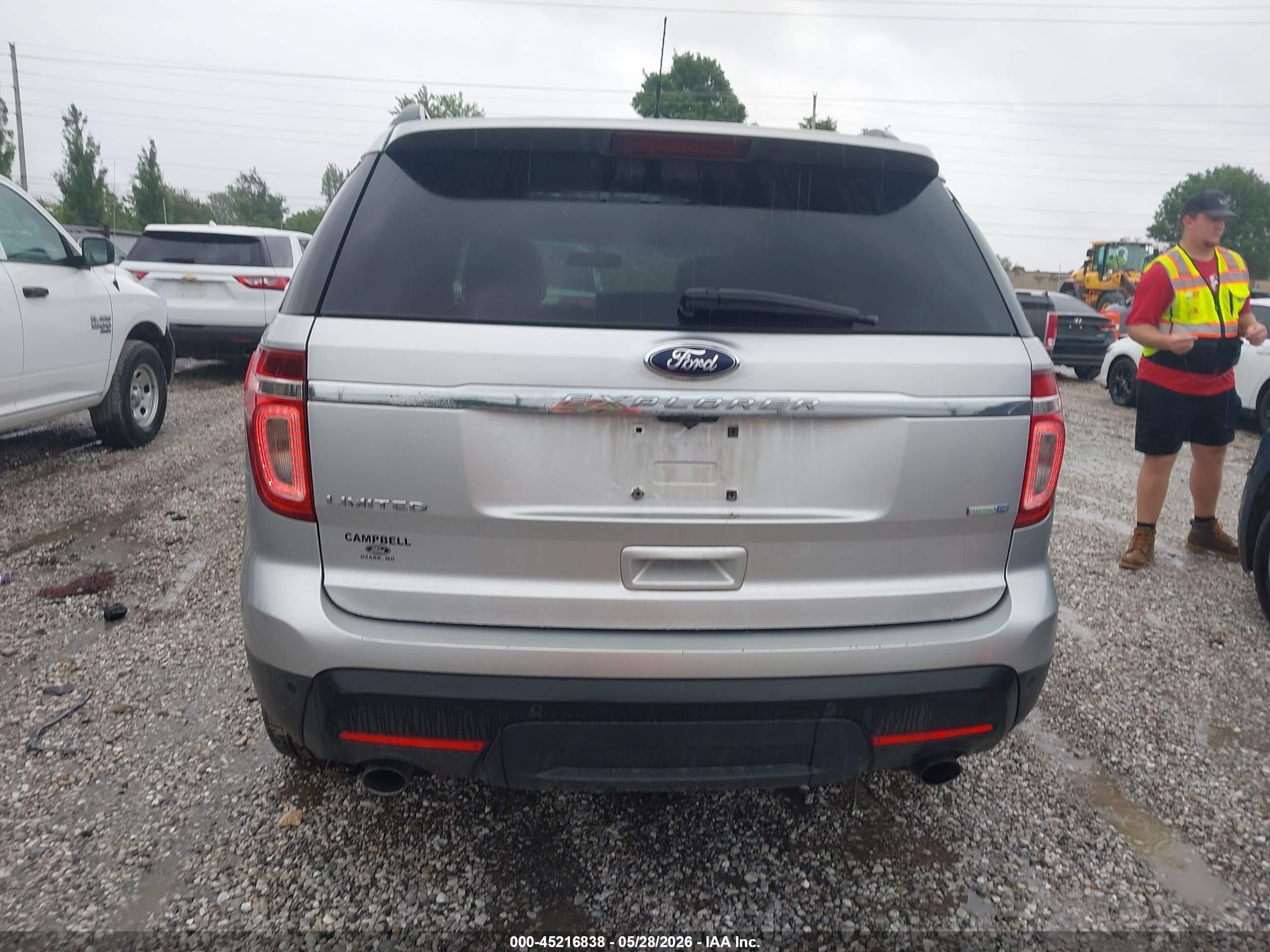 2013 Ford Explorer Limited Silver vin: 1FM5K8F8XDGA05484