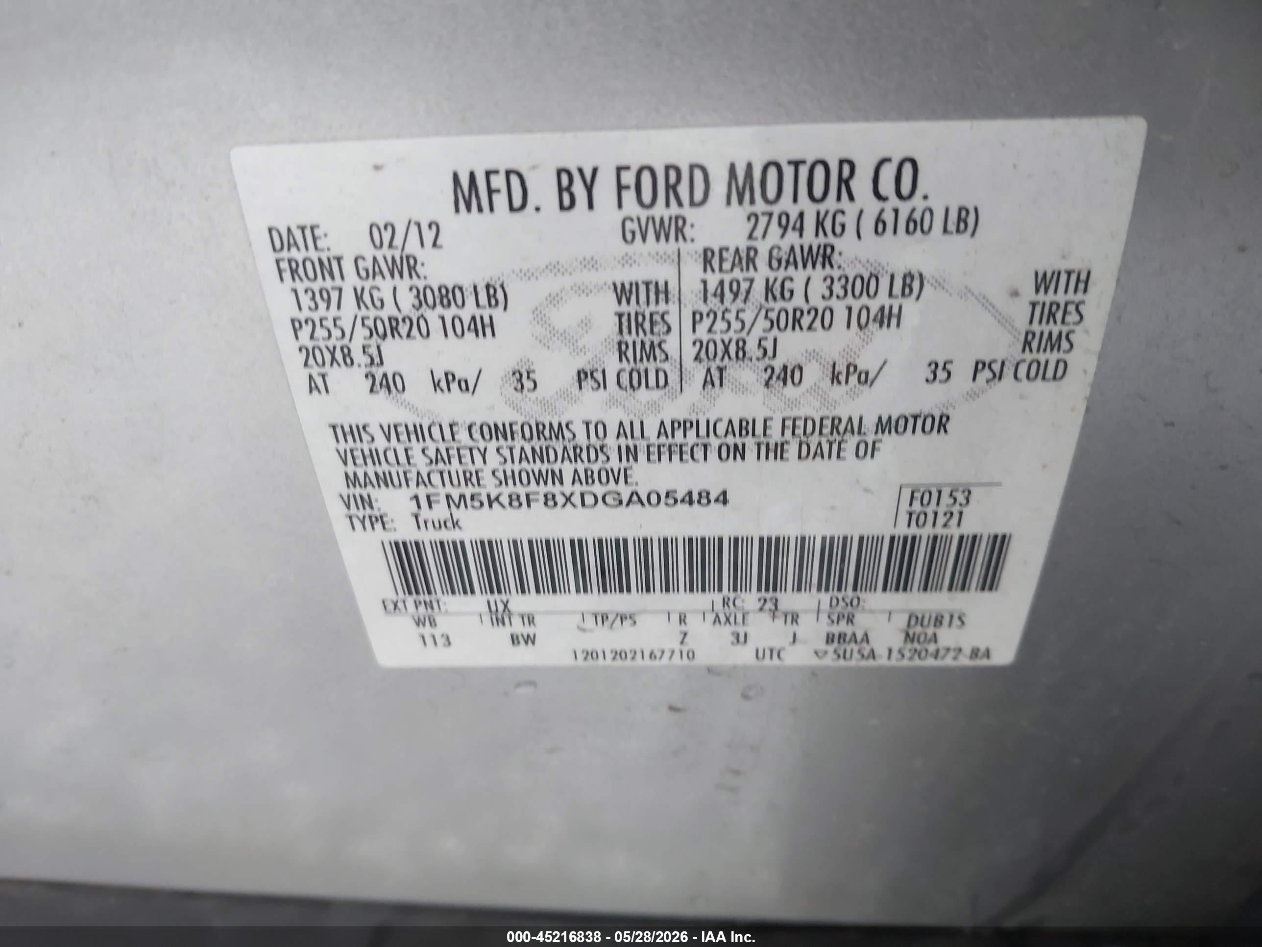 2013 Ford Explorer Limited Silver vin: 1FM5K8F8XDGA05484