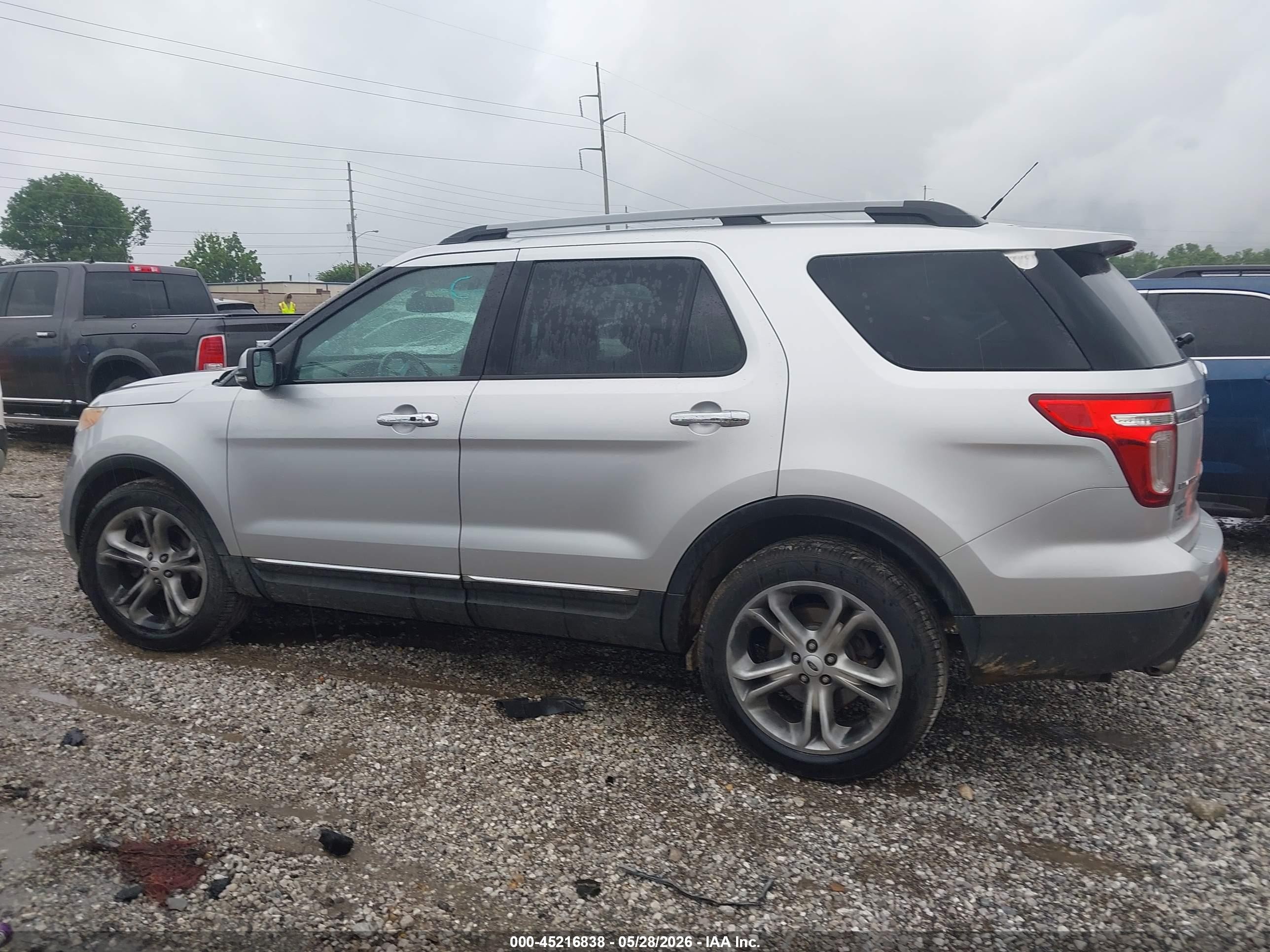 2013 Ford Explorer Limited Silver vin: 1FM5K8F8XDGA05484