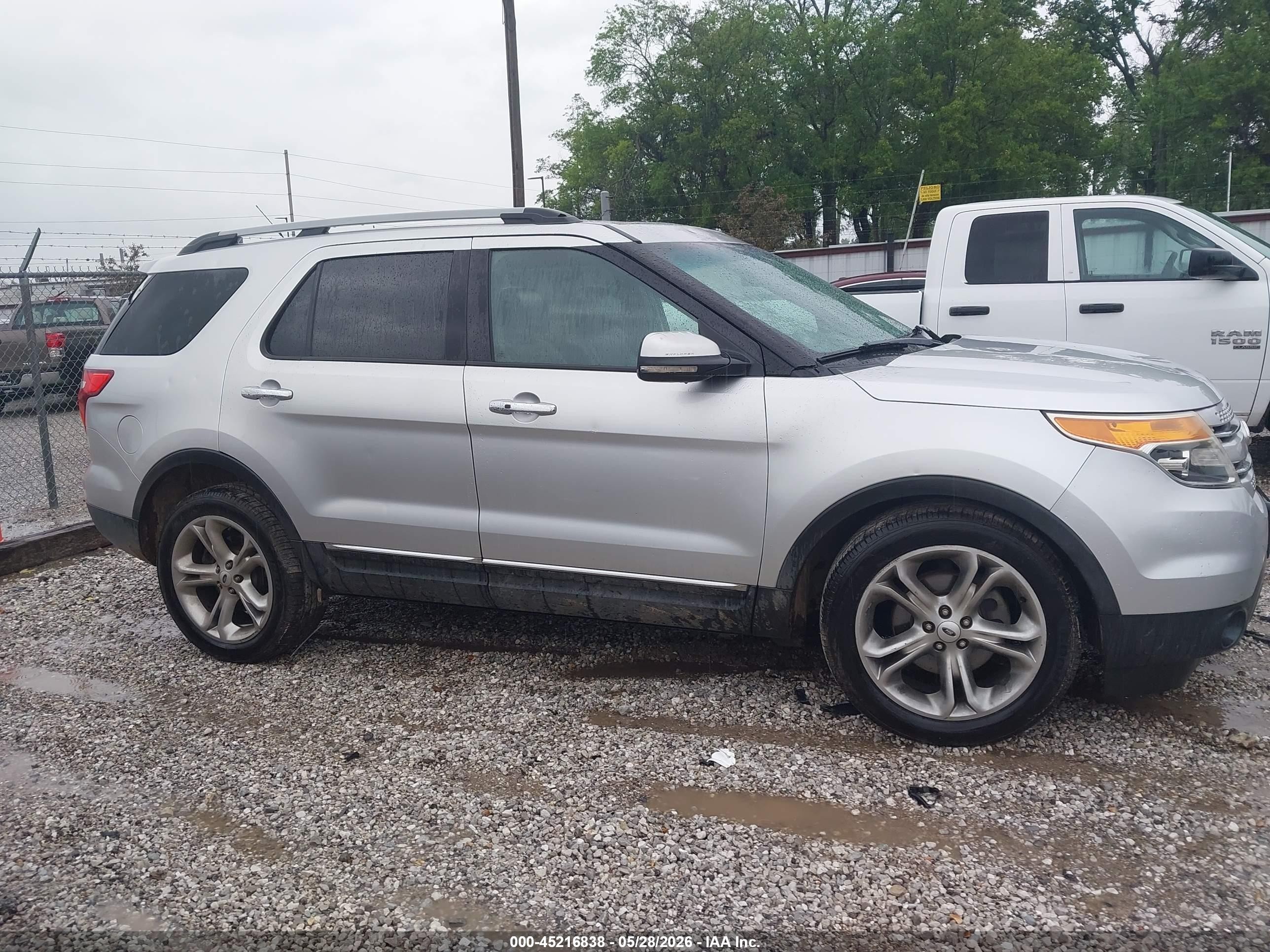 2013 Ford Explorer Limited Silver vin: 1FM5K8F8XDGA05484