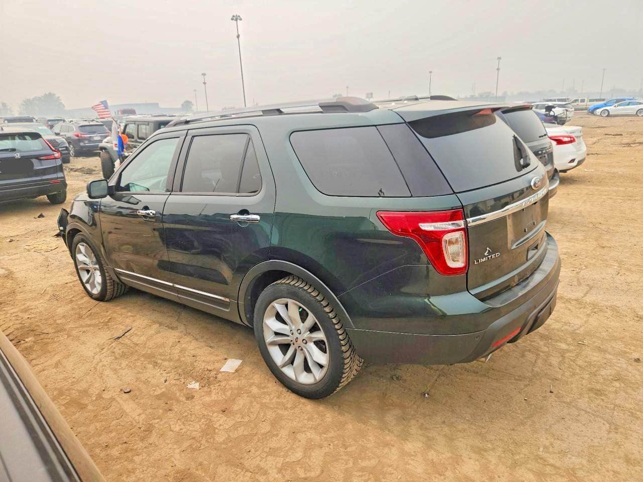 2013 Ford Explorer Limited Green vin: 1FM5K8F8XDGA66236