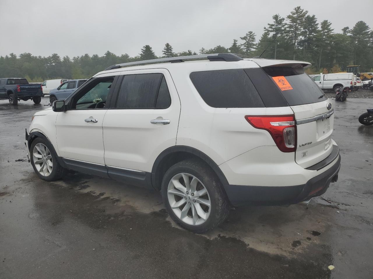 2013 Ford Explorer Limited White vin: 1FM5K8F8XDGC32609