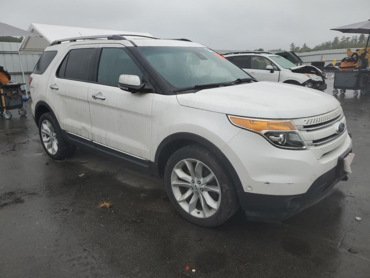 2013 Ford Explorer Limited White vin: 1FM5K8F8XDGC32609
