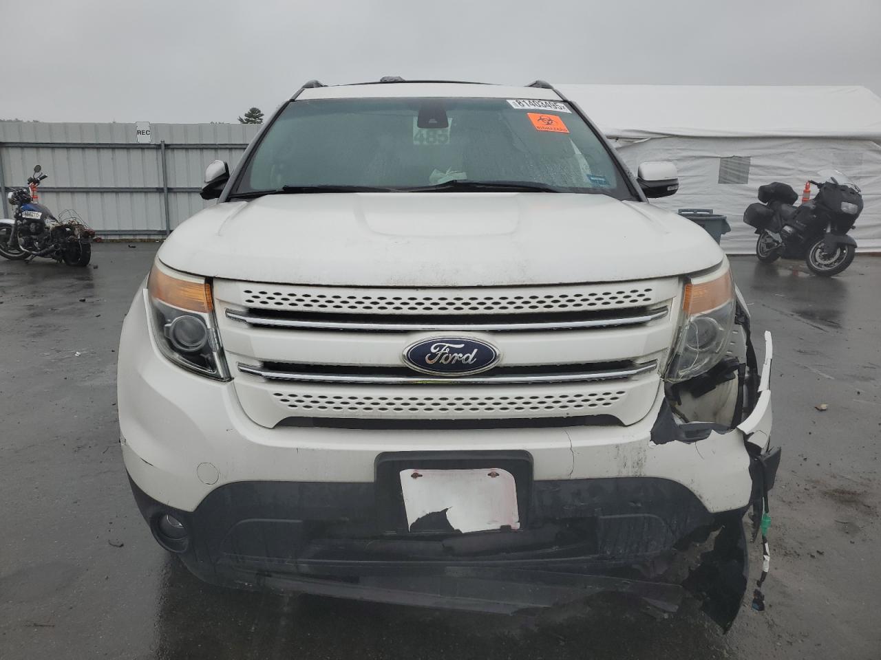 2013 Ford Explorer Limited White vin: 1FM5K8F8XDGC32609