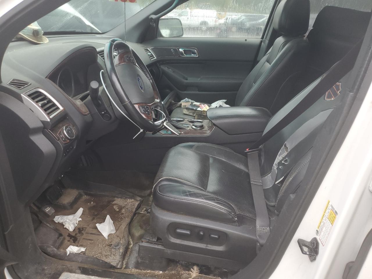 2013 Ford Explorer Limited White vin: 1FM5K8F8XDGC32609