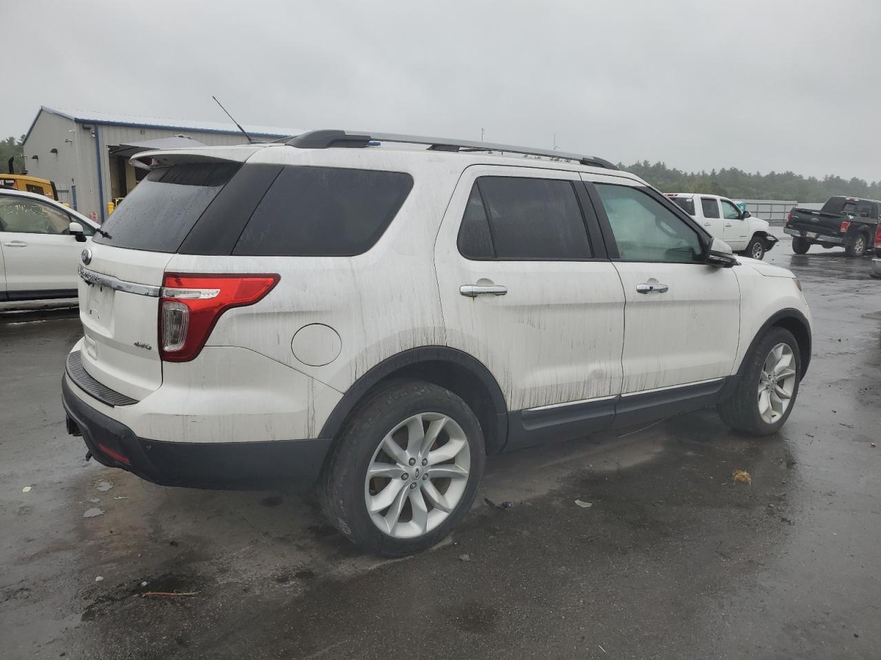 2013 Ford Explorer Limited White vin: 1FM5K8F8XDGC32609