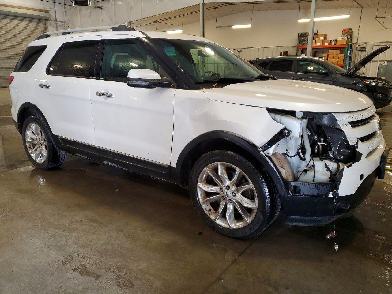 2014 Ford Explorer Limited White vin: 1FM5K8F8XEGA24103