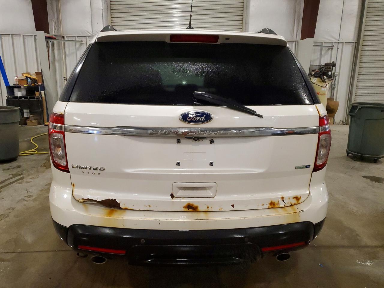 2014 Ford Explorer Limited White vin: 1FM5K8F8XEGA24103