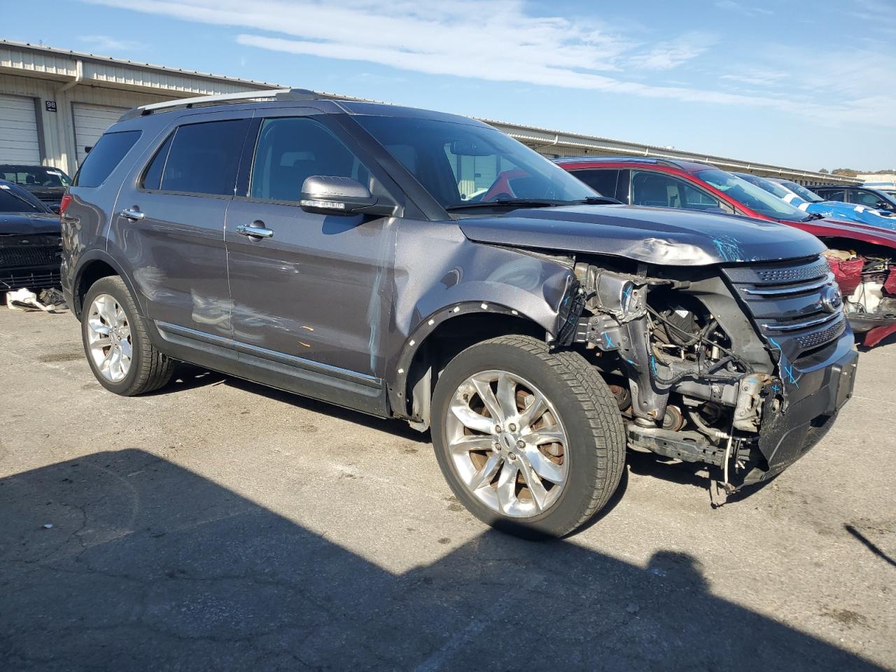 2014 Ford Explorer Limited Gray vin: 1FM5K8F8XEGA39104