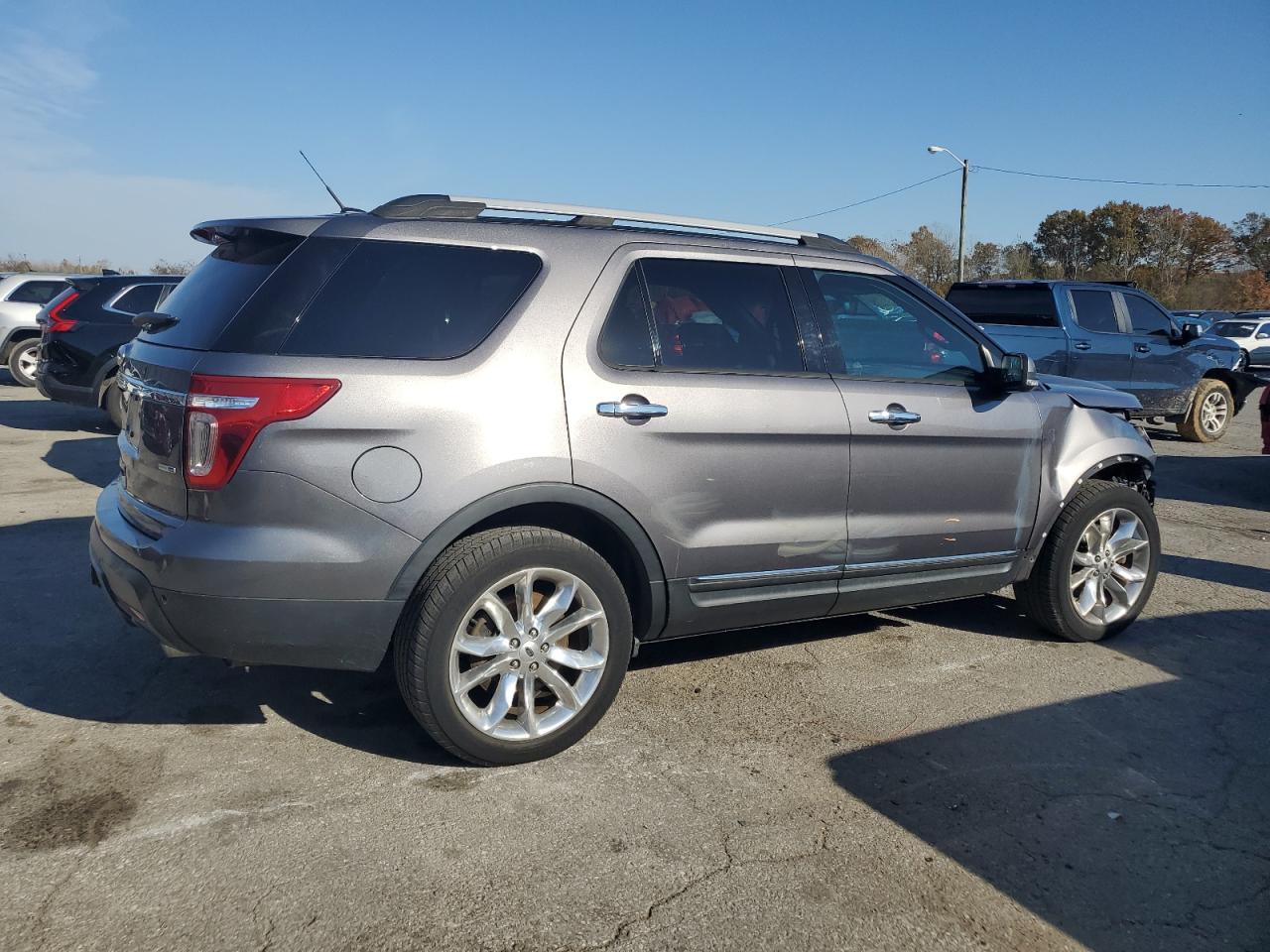 2014 Ford Explorer Limited Gray vin: 1FM5K8F8XEGA39104