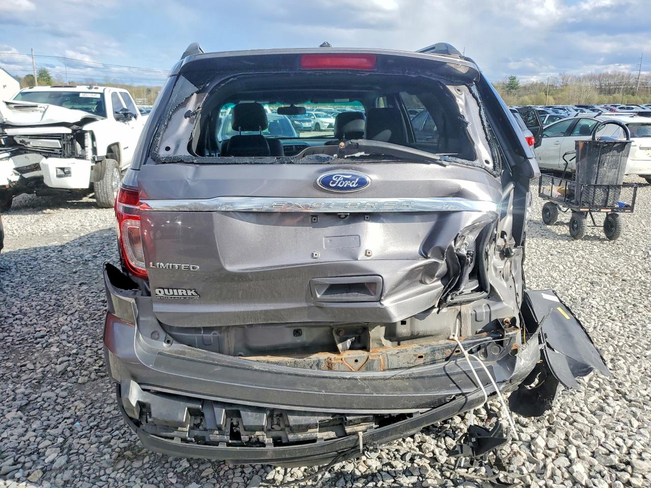 2014 Ford Explorer Limited Gray vin: 1FM5K8F8XEGA66769
