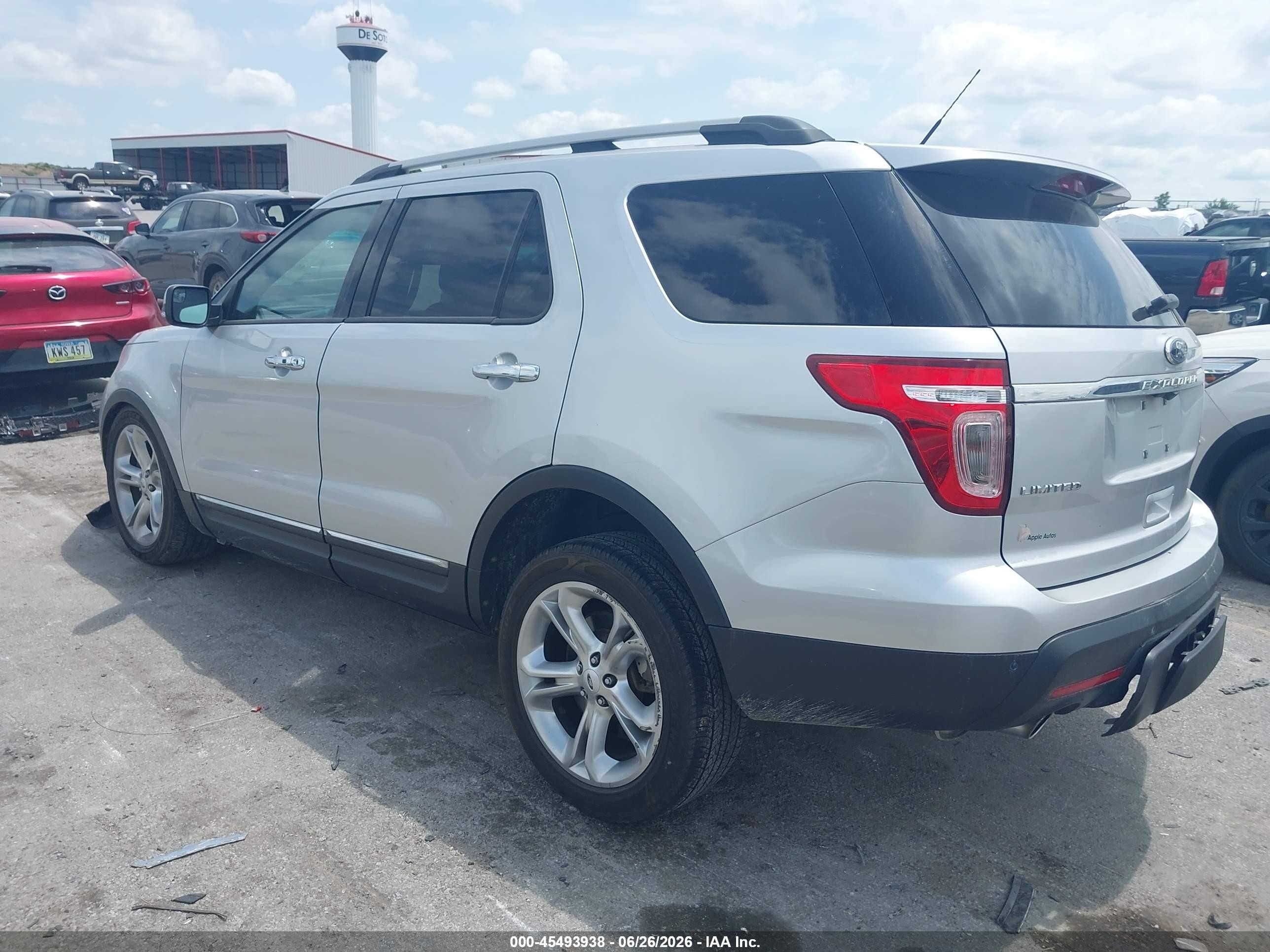 2014 Ford Explorer Limited Silver vin: 1FM5K8F8XEGA75116