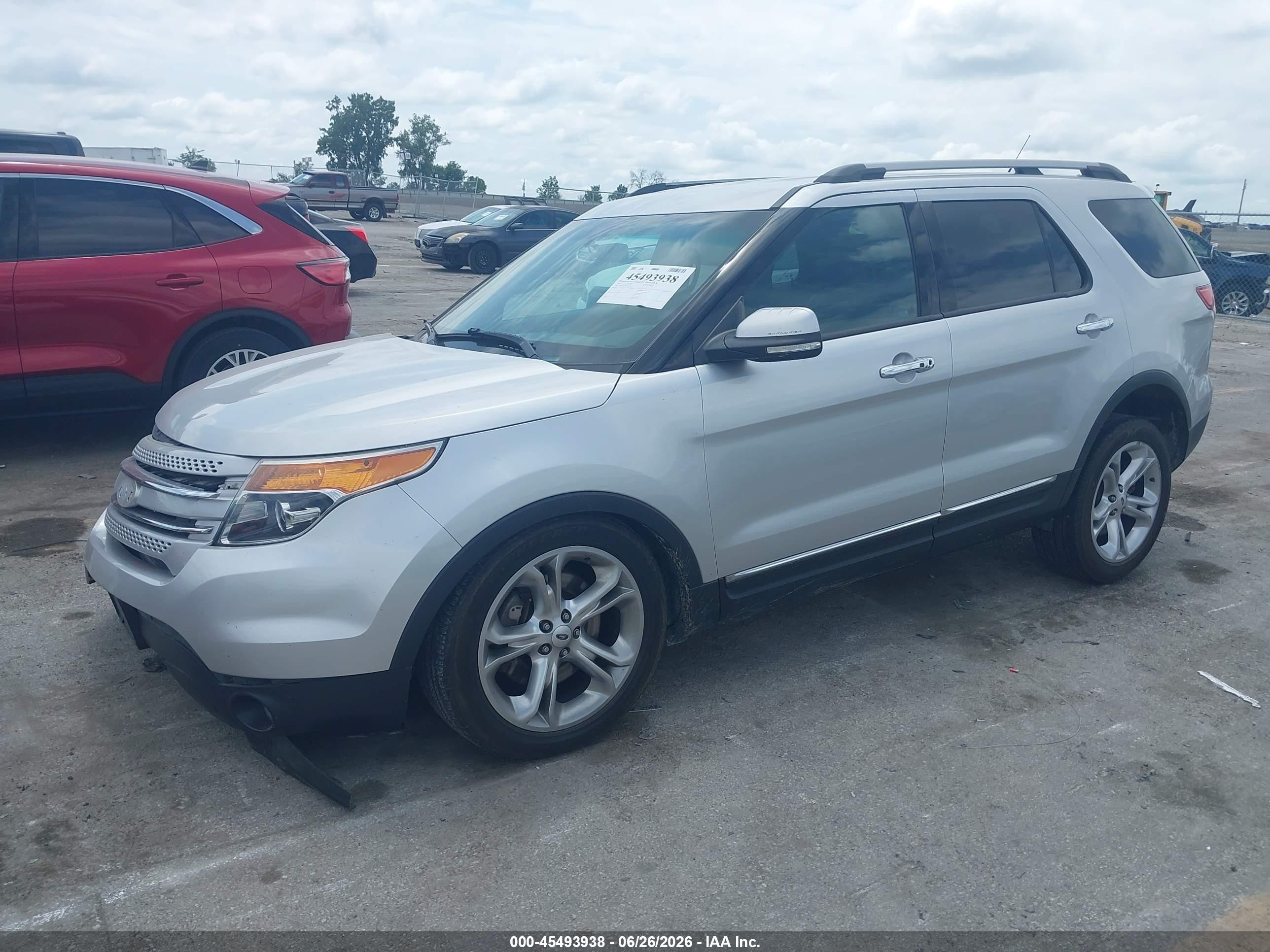 2014 Ford Explorer Limited Silver vin: 1FM5K8F8XEGA75116