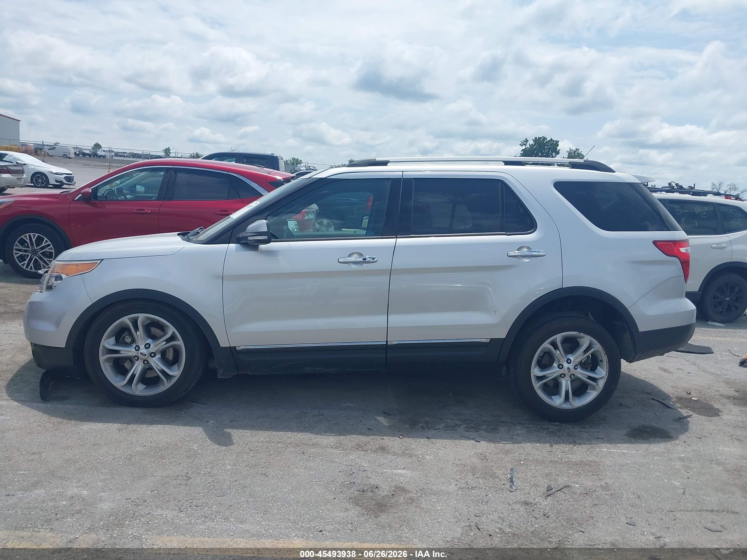 2014 Ford Explorer Limited Silver vin: 1FM5K8F8XEGA75116