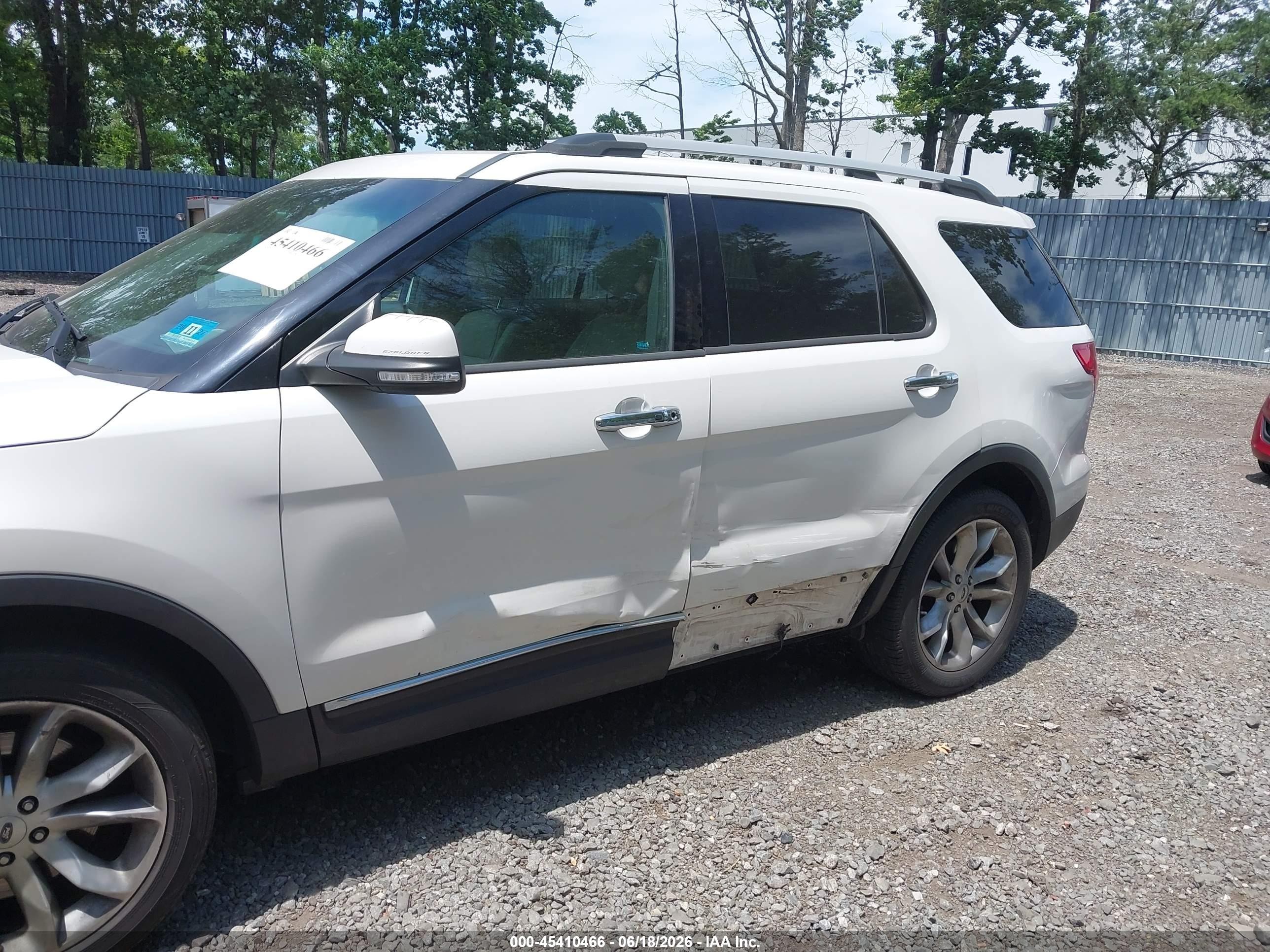 2014 Ford Explorer Limited Белый vin: 1FM5K8F8XEGC43983