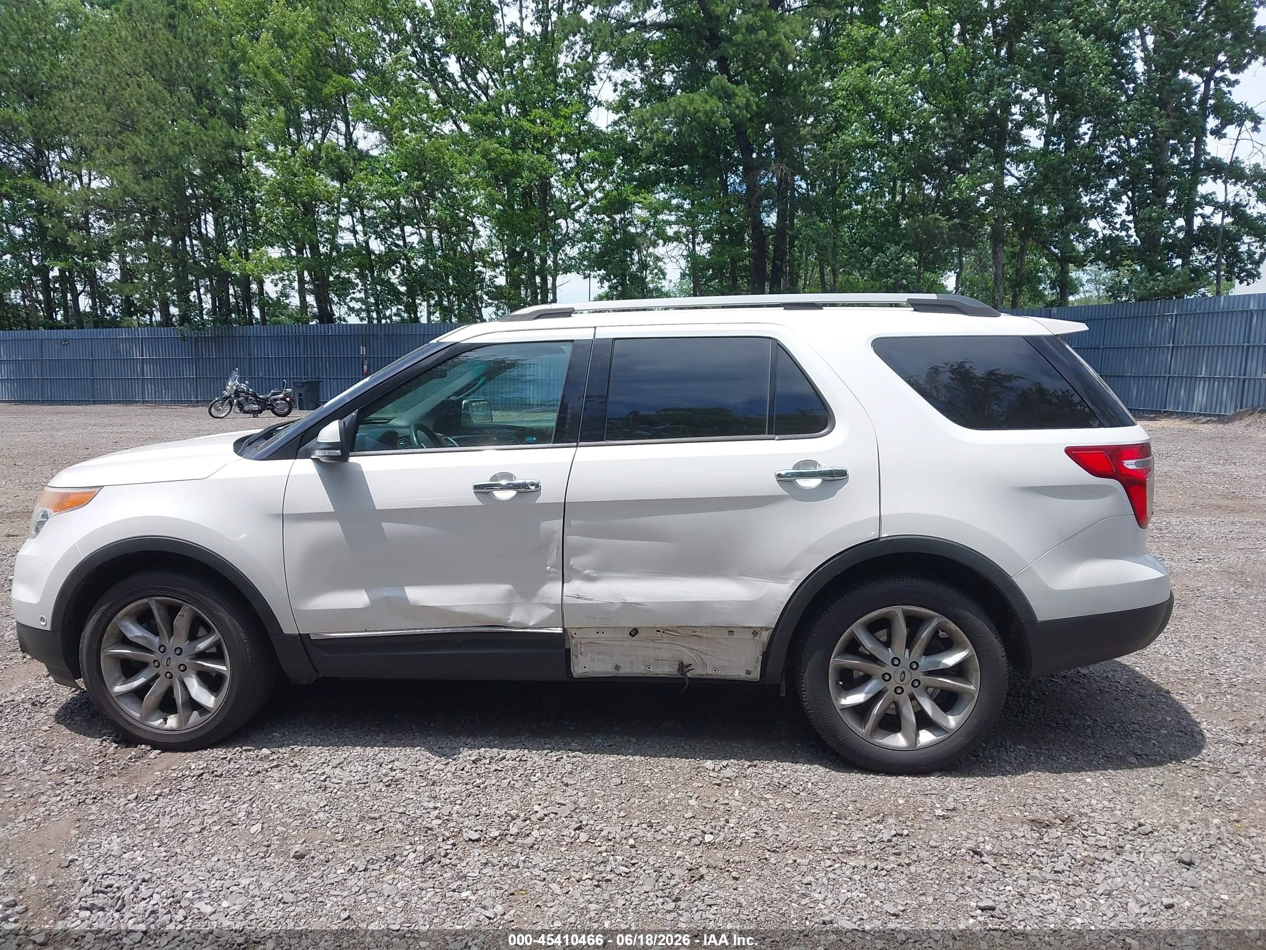 2014 Ford Explorer Limited Белый vin: 1FM5K8F8XEGC43983