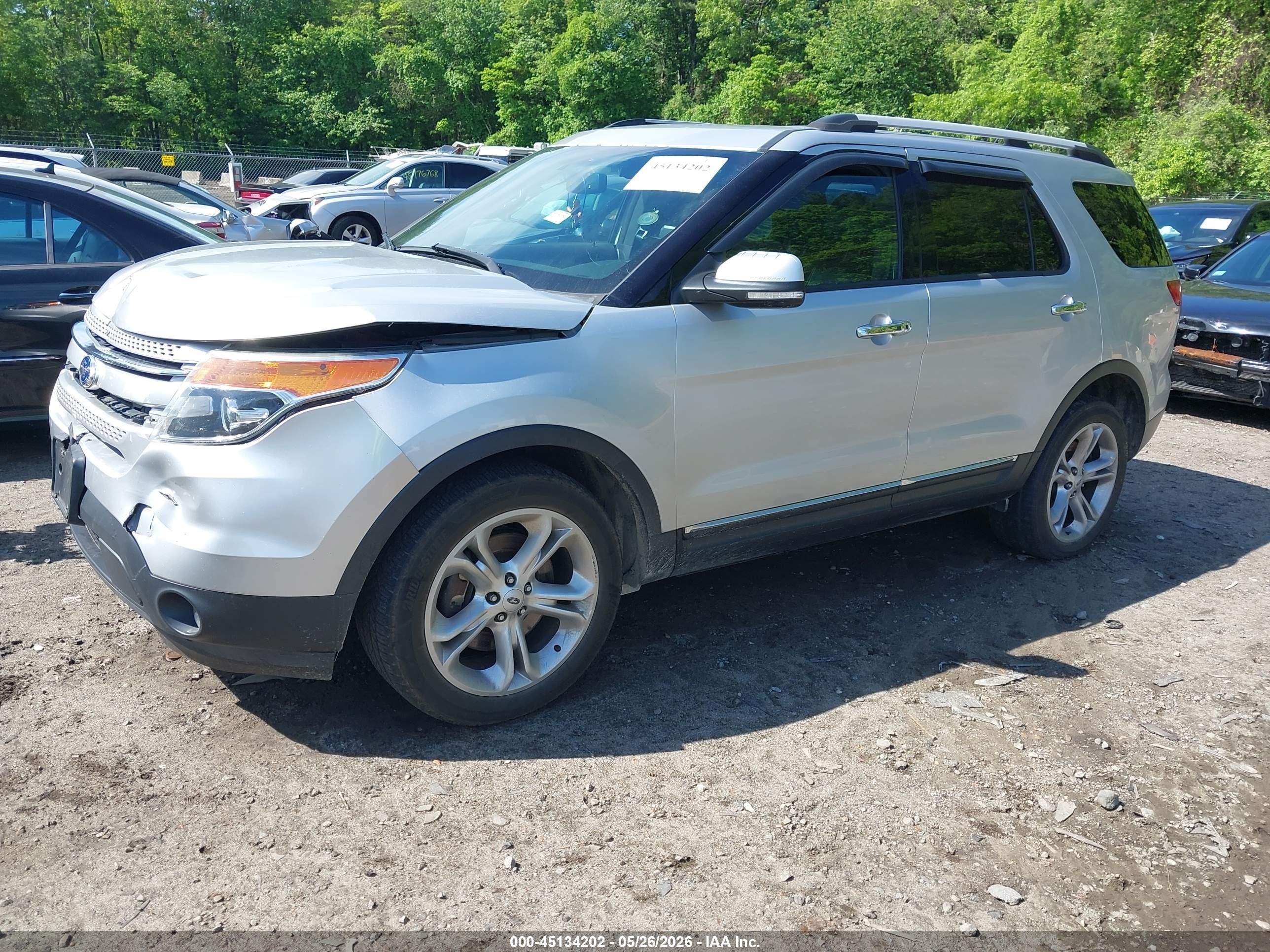 2015 Ford Explorer Limited Silver vin: 1FM5K8F8XFGA15290