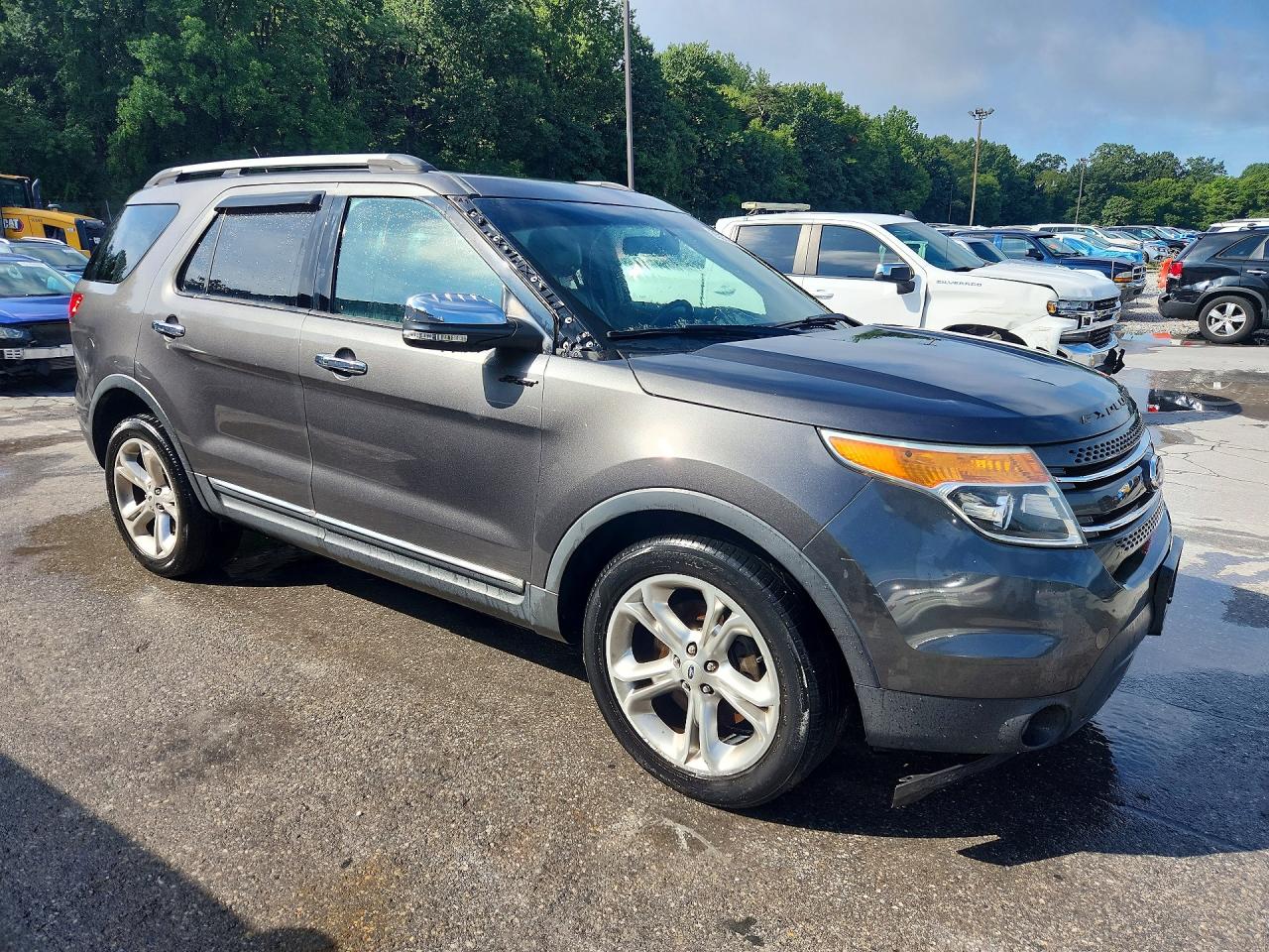 2015 Ford Explorer Limited Gray vin: 1FM5K8F8XFGA20375